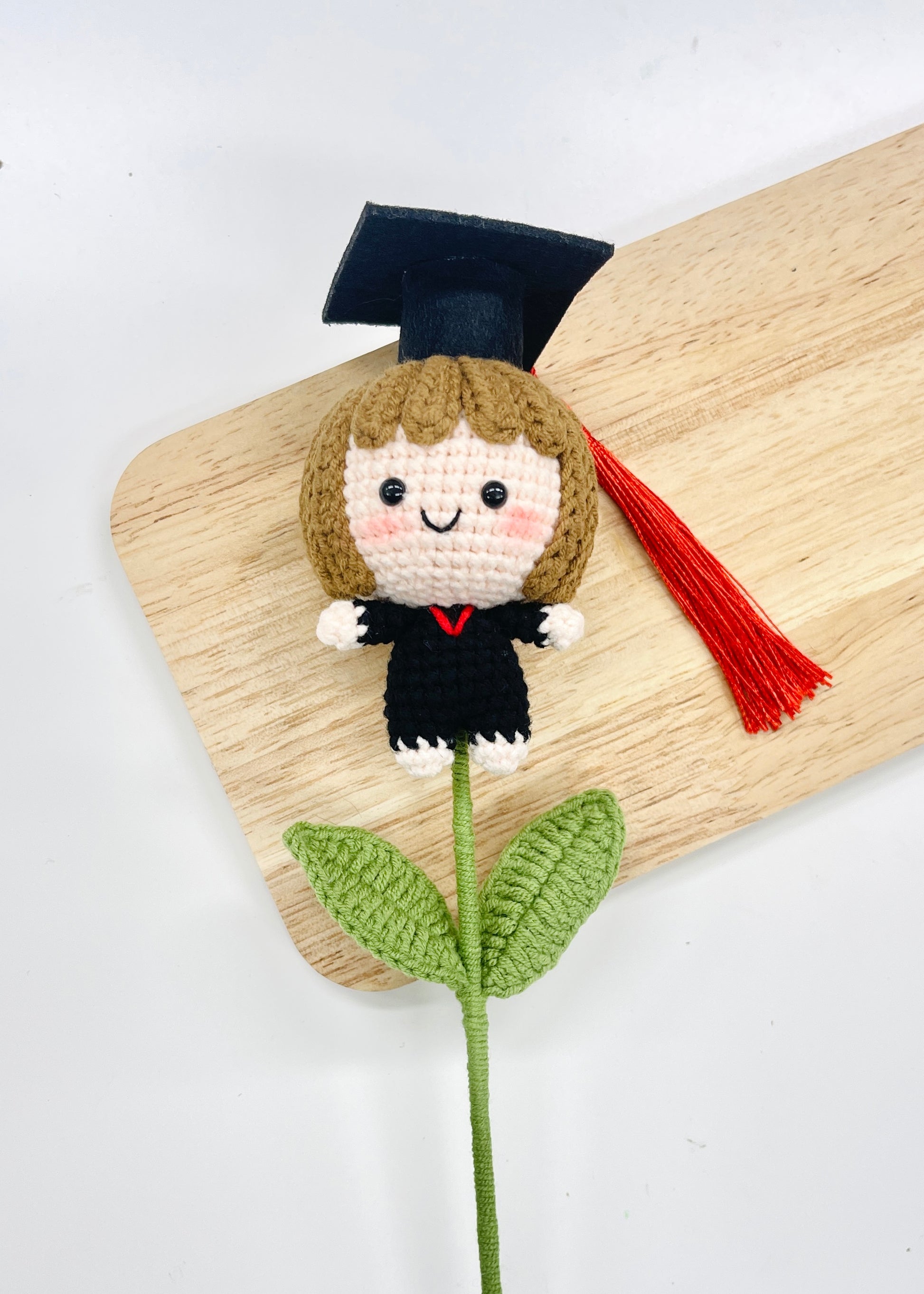 Crochet Graduation Mascot Flower – Pit a Pat