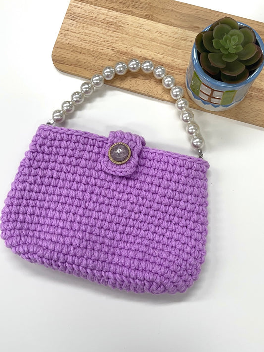 Retro Crochet Pouch Bag