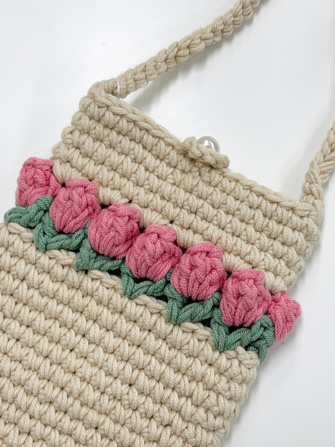 Handmade Rose Pouch Bag