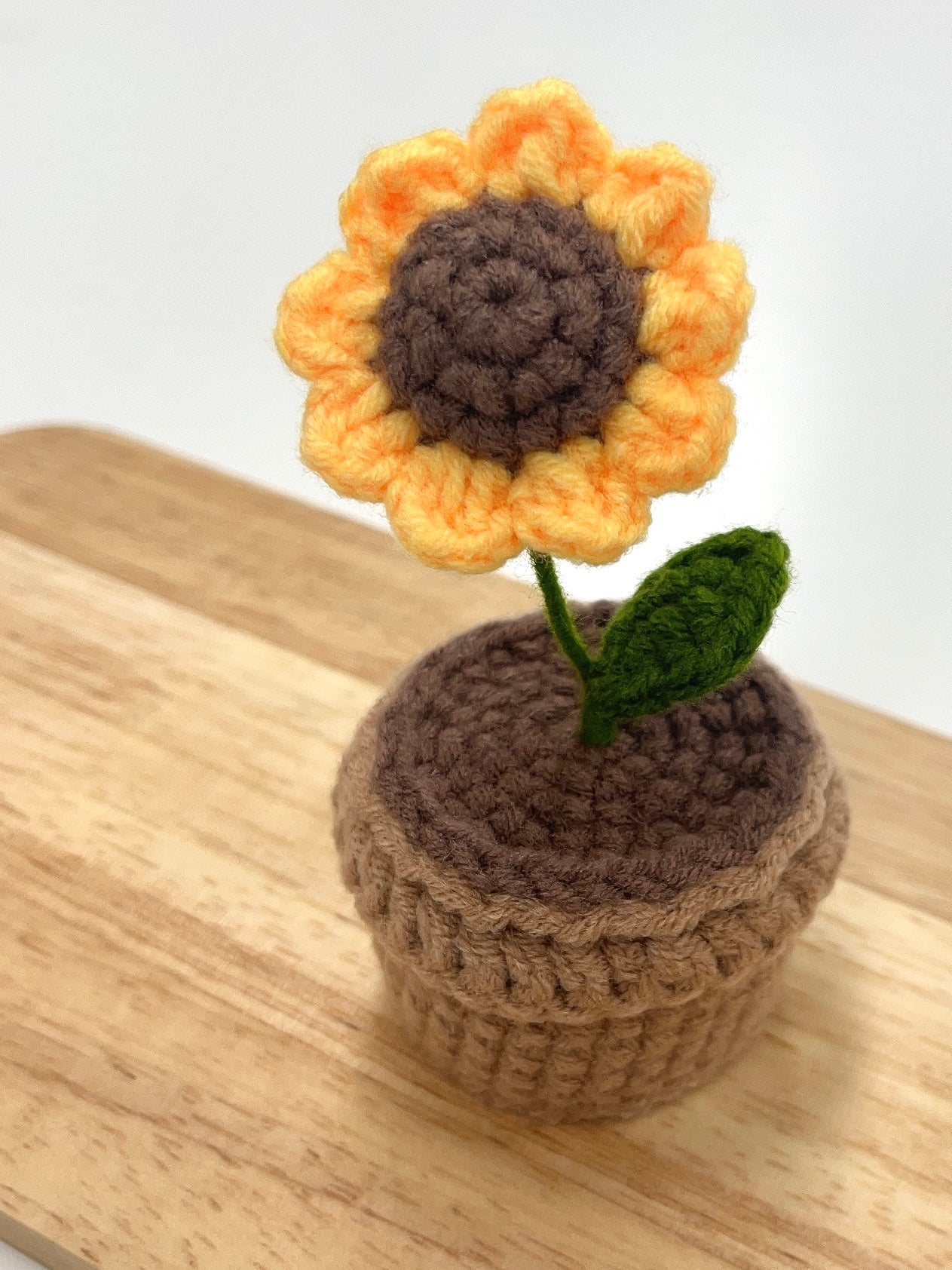 Crochet Sunflower Plant