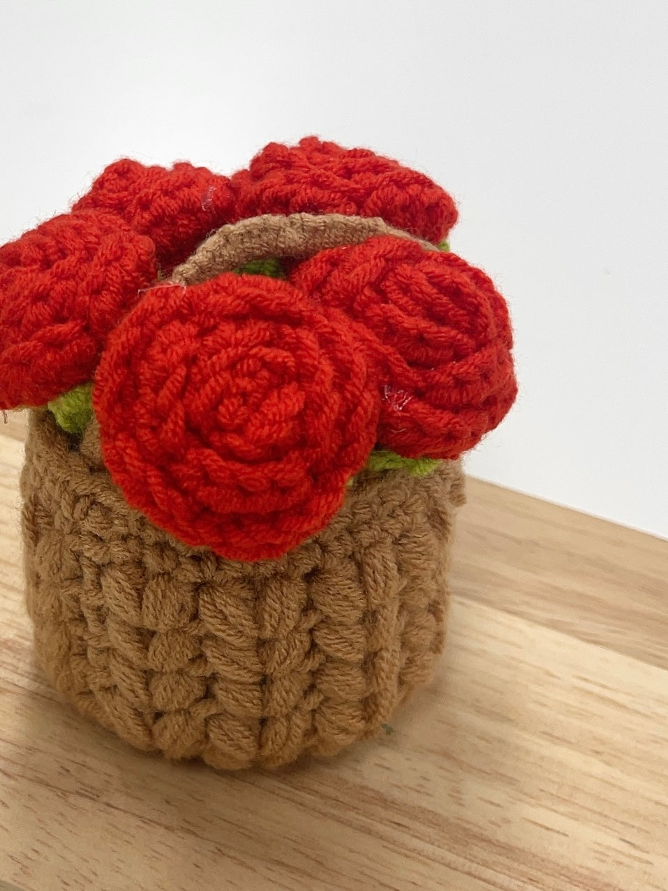 Crochet Roses Basket