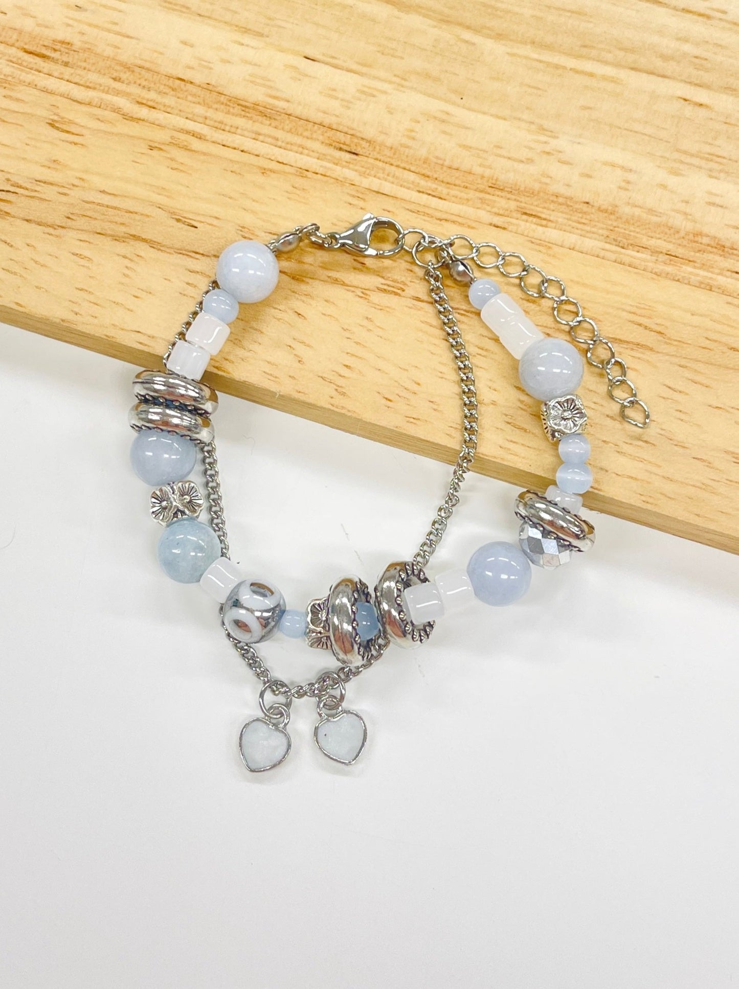 Sky Fantasy Layered Beaded Bracelet