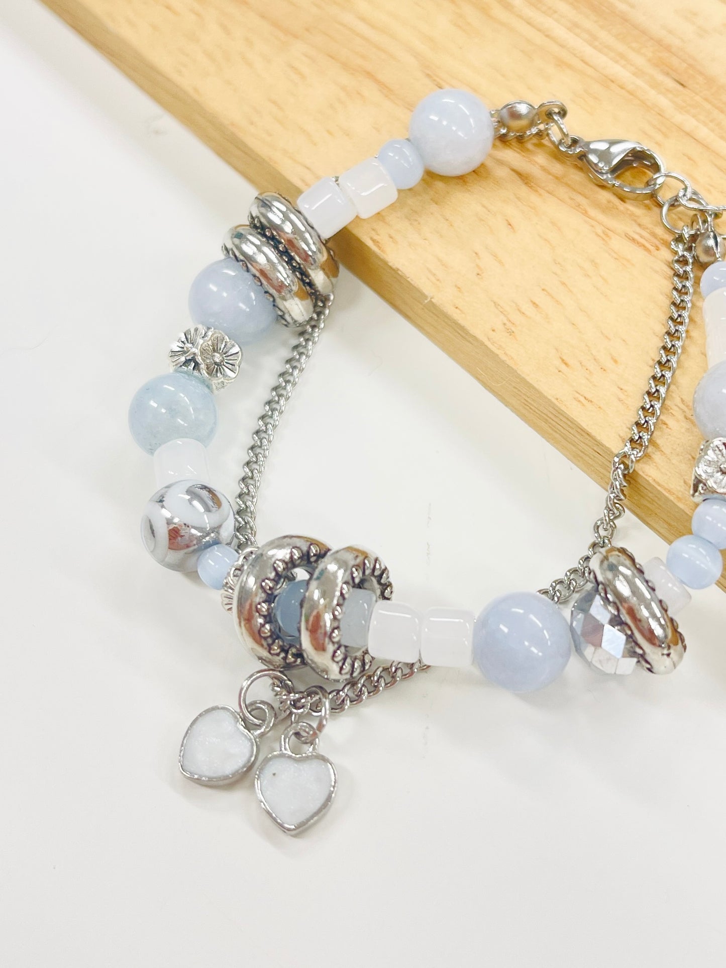 Sky Fantasy Layered Beaded Bracelet