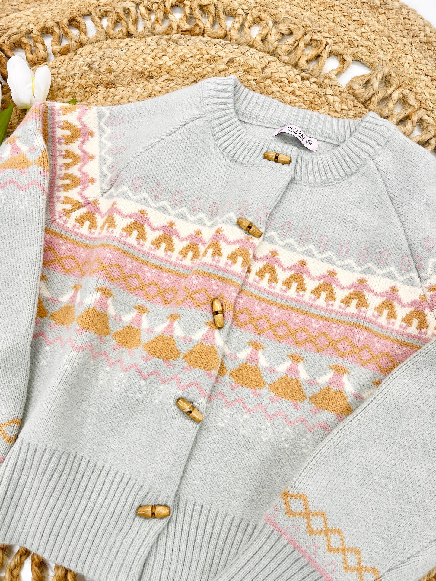 Dancing Time Button-Down Cardigan