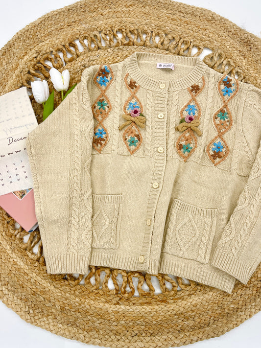 Dream Garden Crochet Floral Cardigan