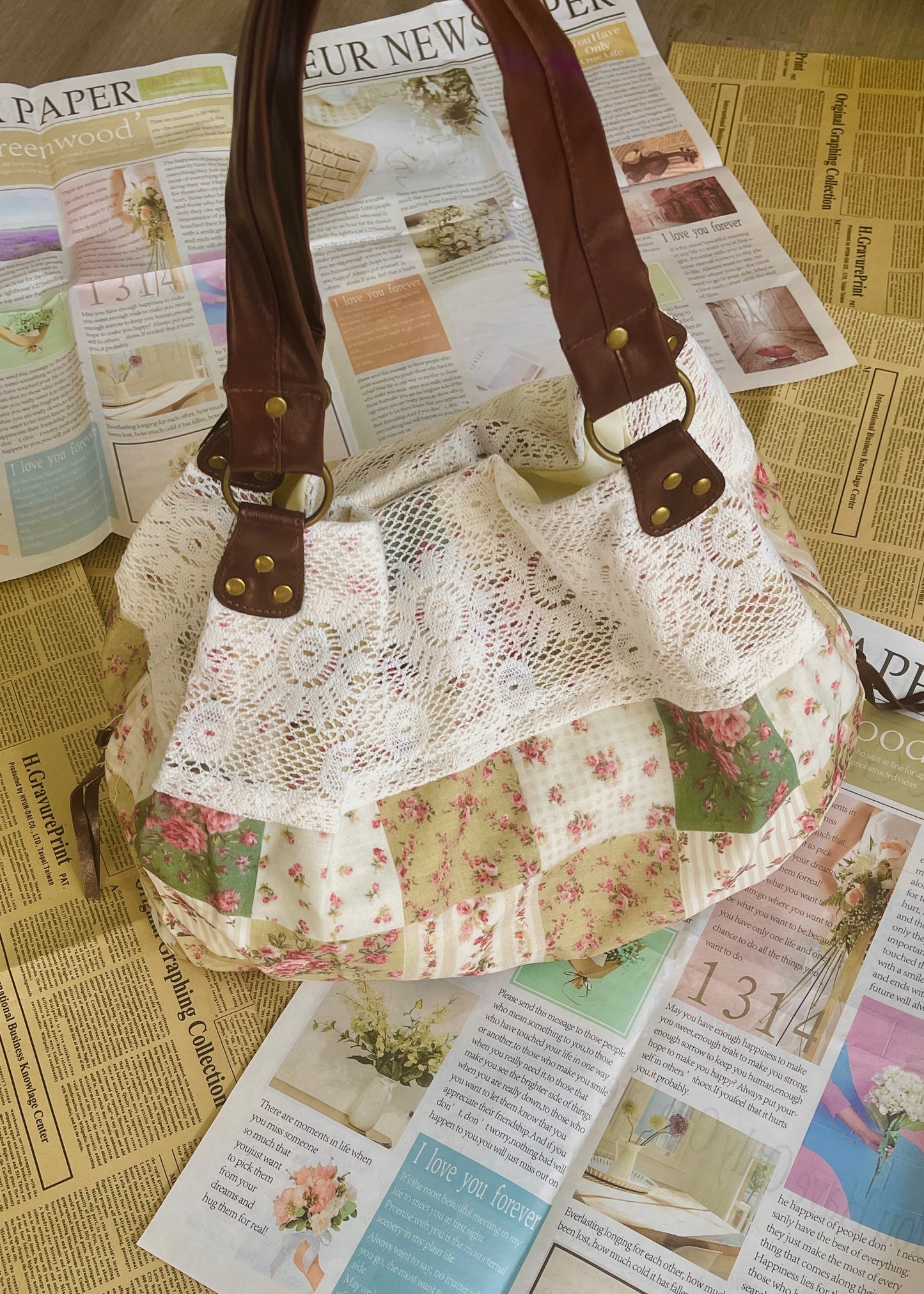 Cottage Patchwork Shoulder Bag