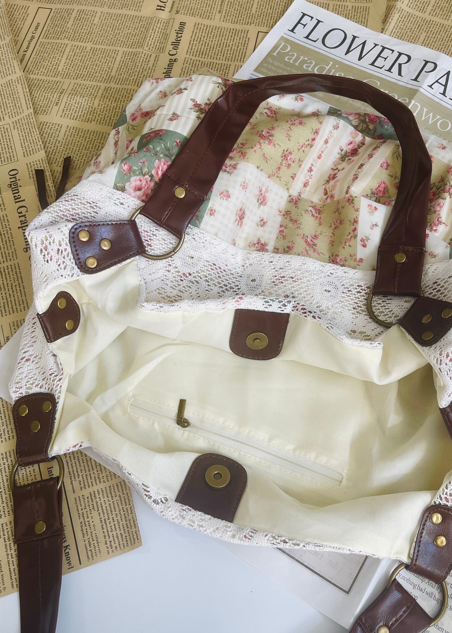 Cottage Patchwork Shoulder Bag