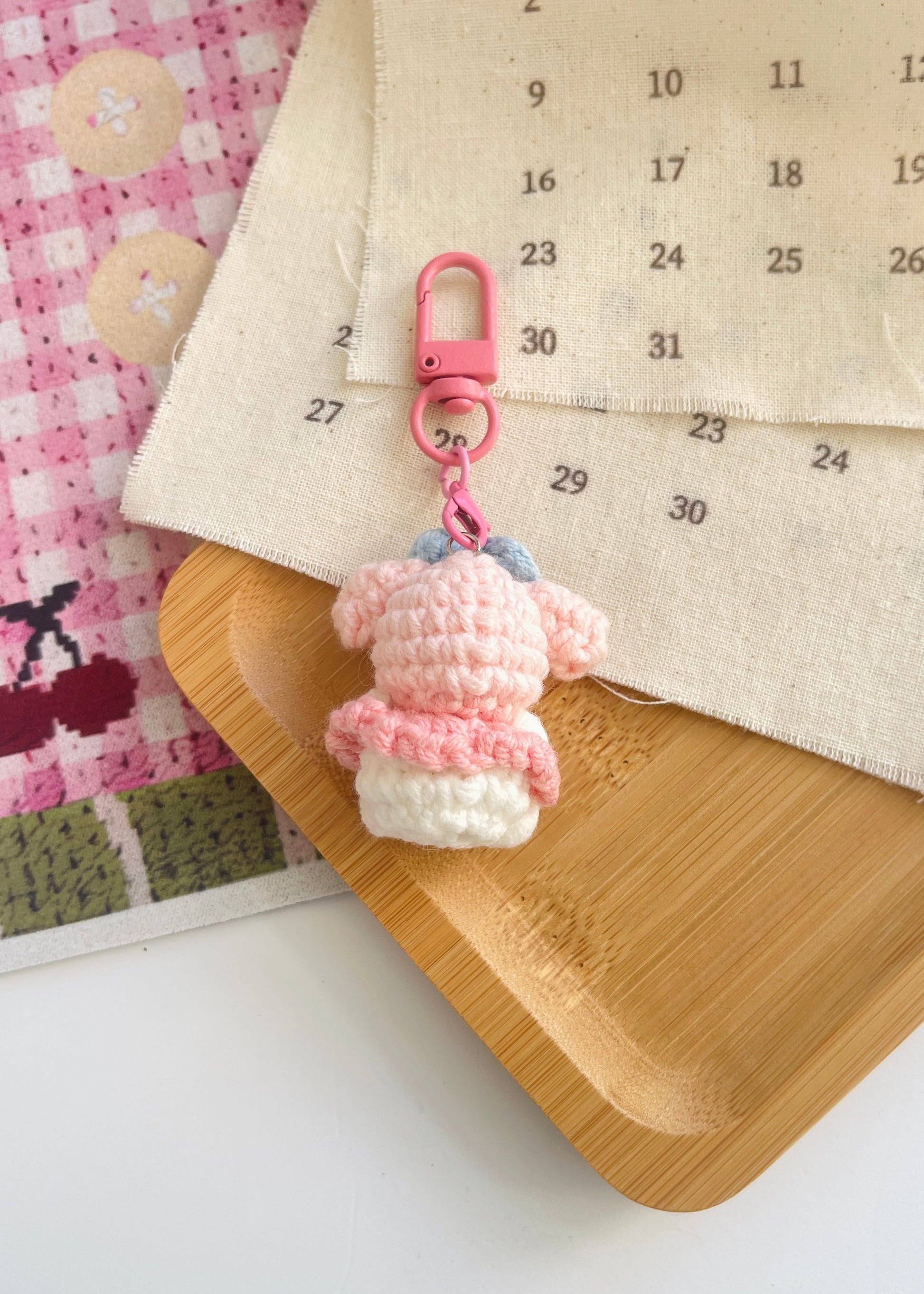 Pit a Pat Crochet Mini My Melody Gummy Keychain