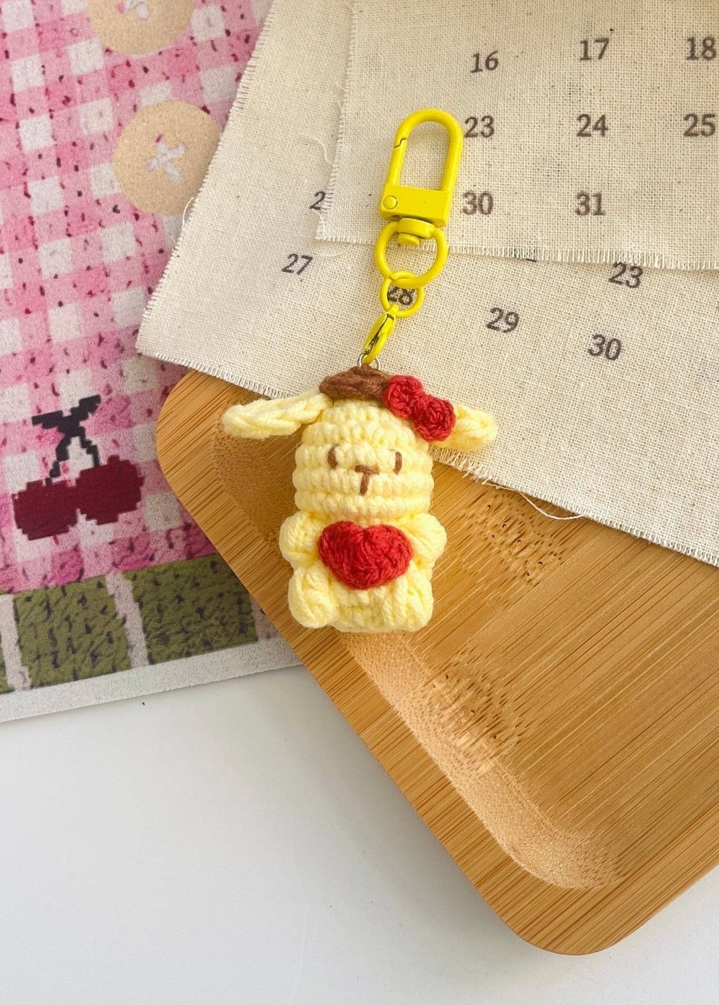 Pit a Pat Crochet Mini Pompompurin Gummy Keychain