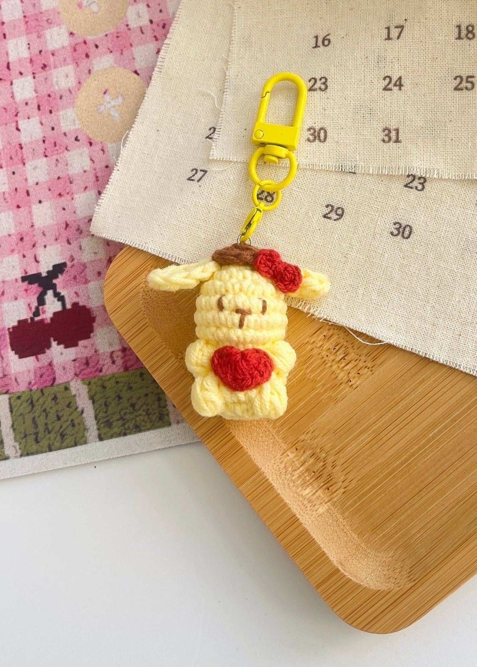 Pit a Pat Crochet Mini Pompompurin Gummy Keychain