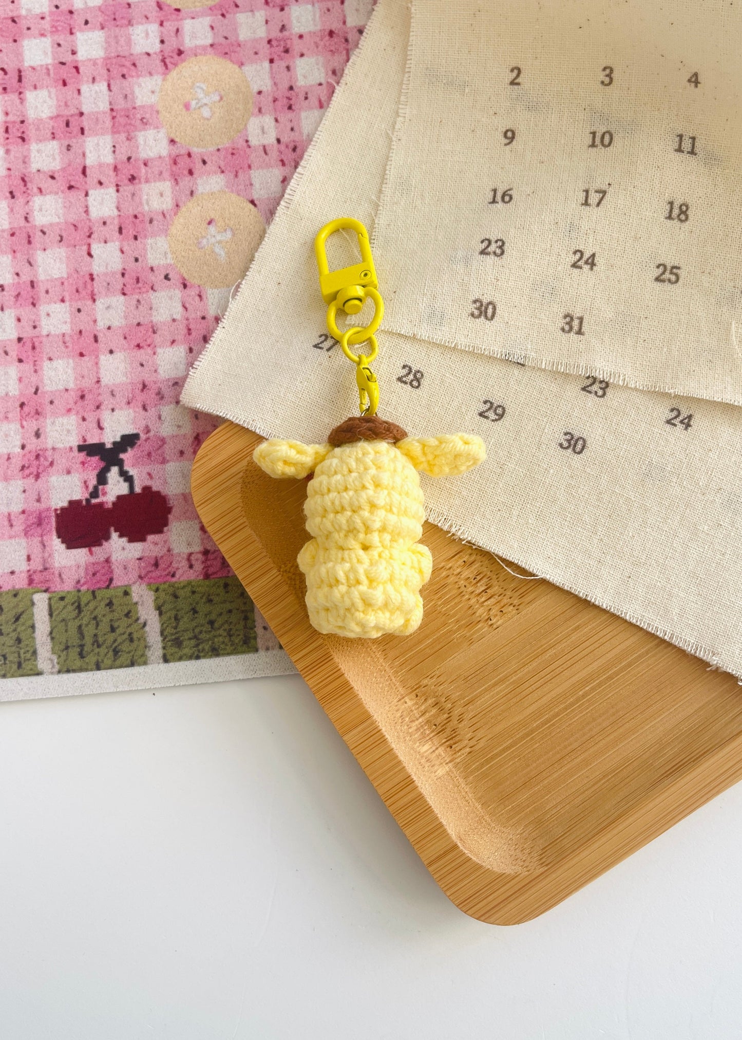 Pit a Pat Crochet Mini Pompompurin Gummy Keychain