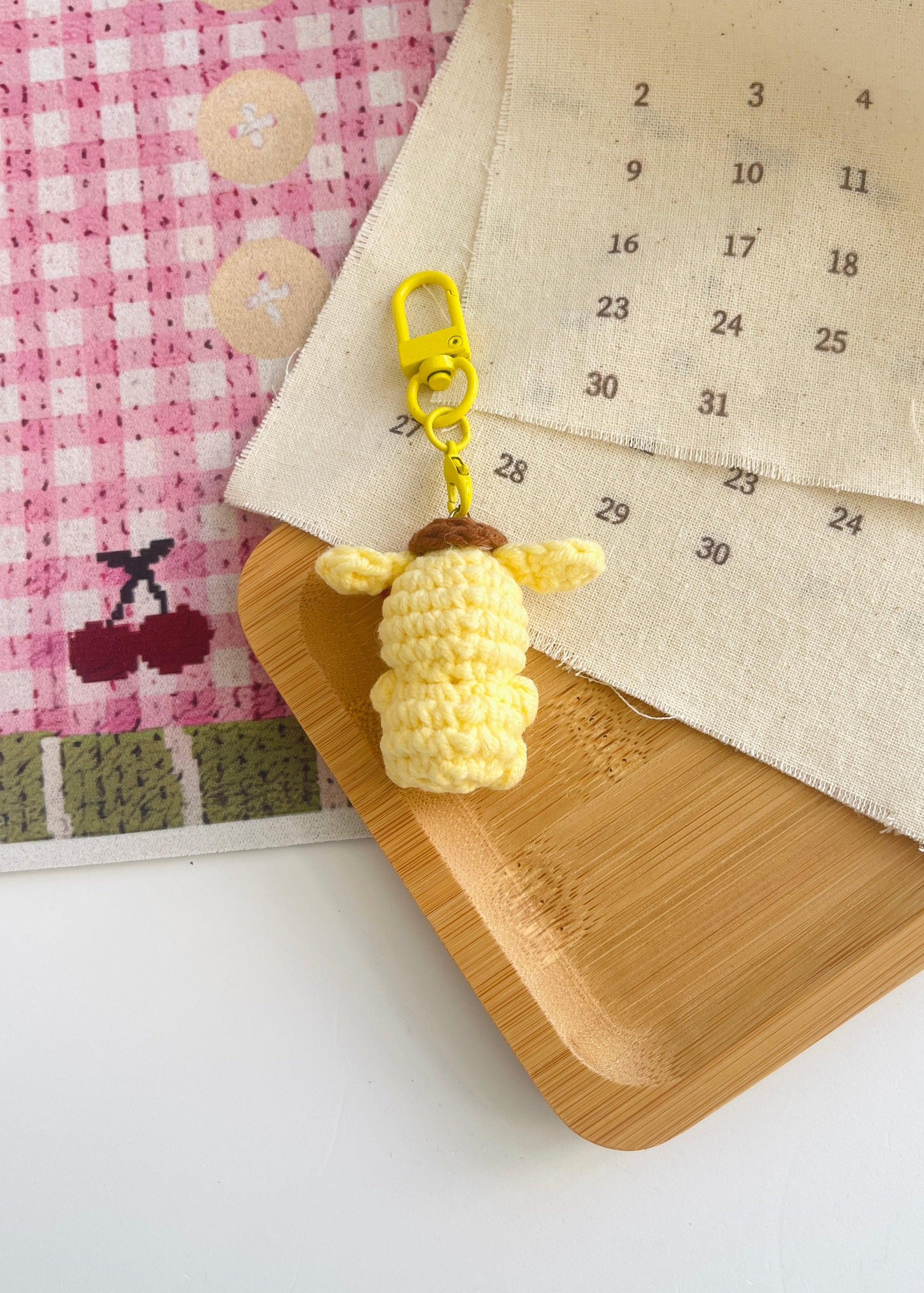 Pit a Pat Crochet Mini Pompompurin Gummy Keychain