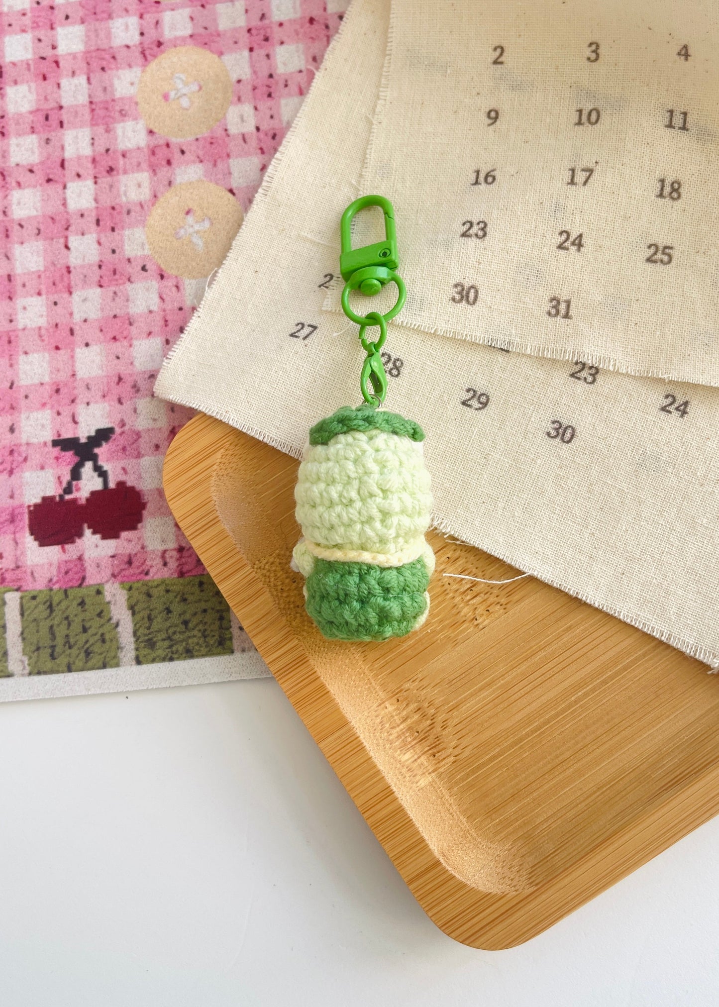 Pit a Pat Crochet Mini Kerokerokeroppi Gummy Keychain