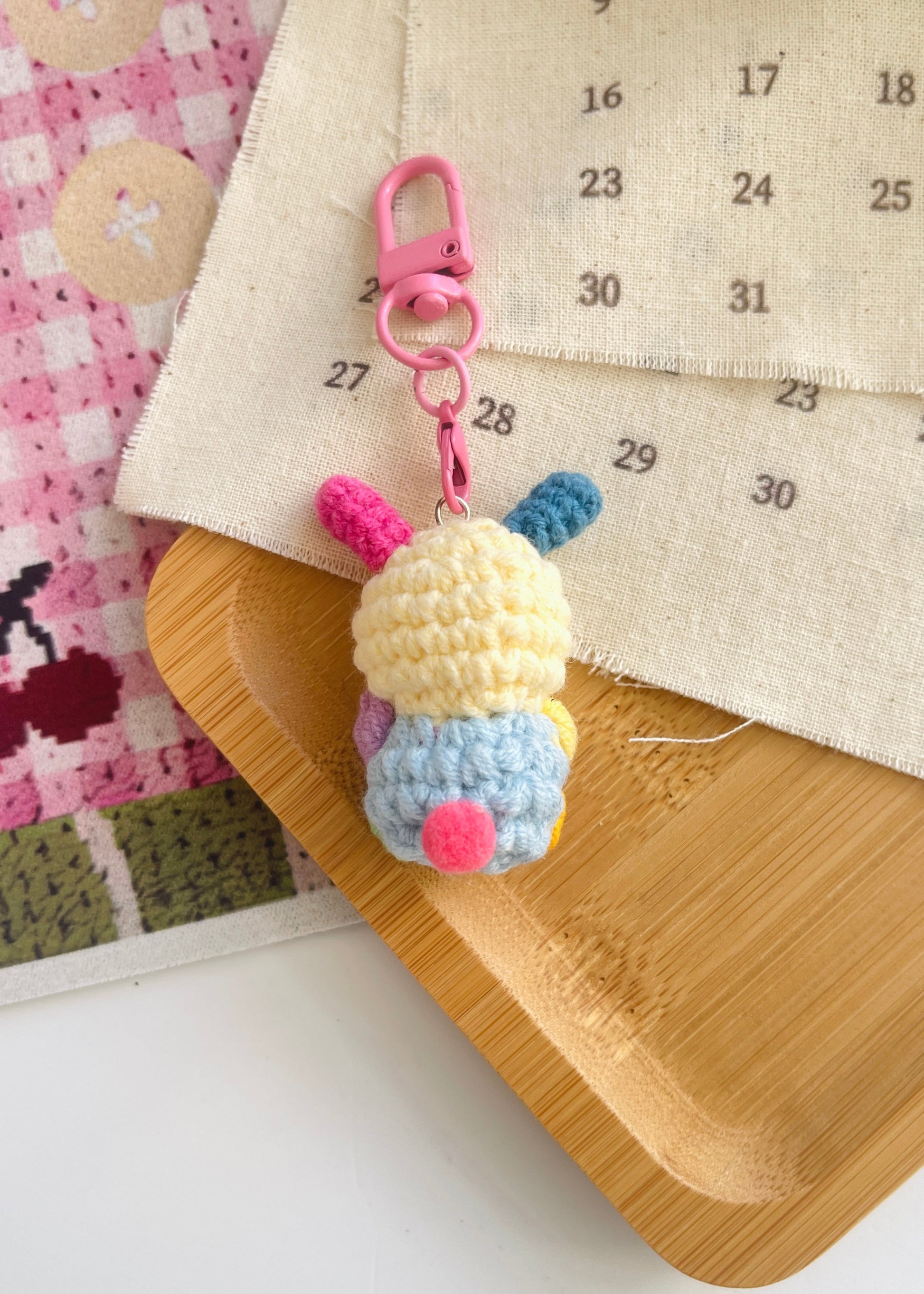 Pit a Pat Crochet Mini Usahana Gummy Keychain
