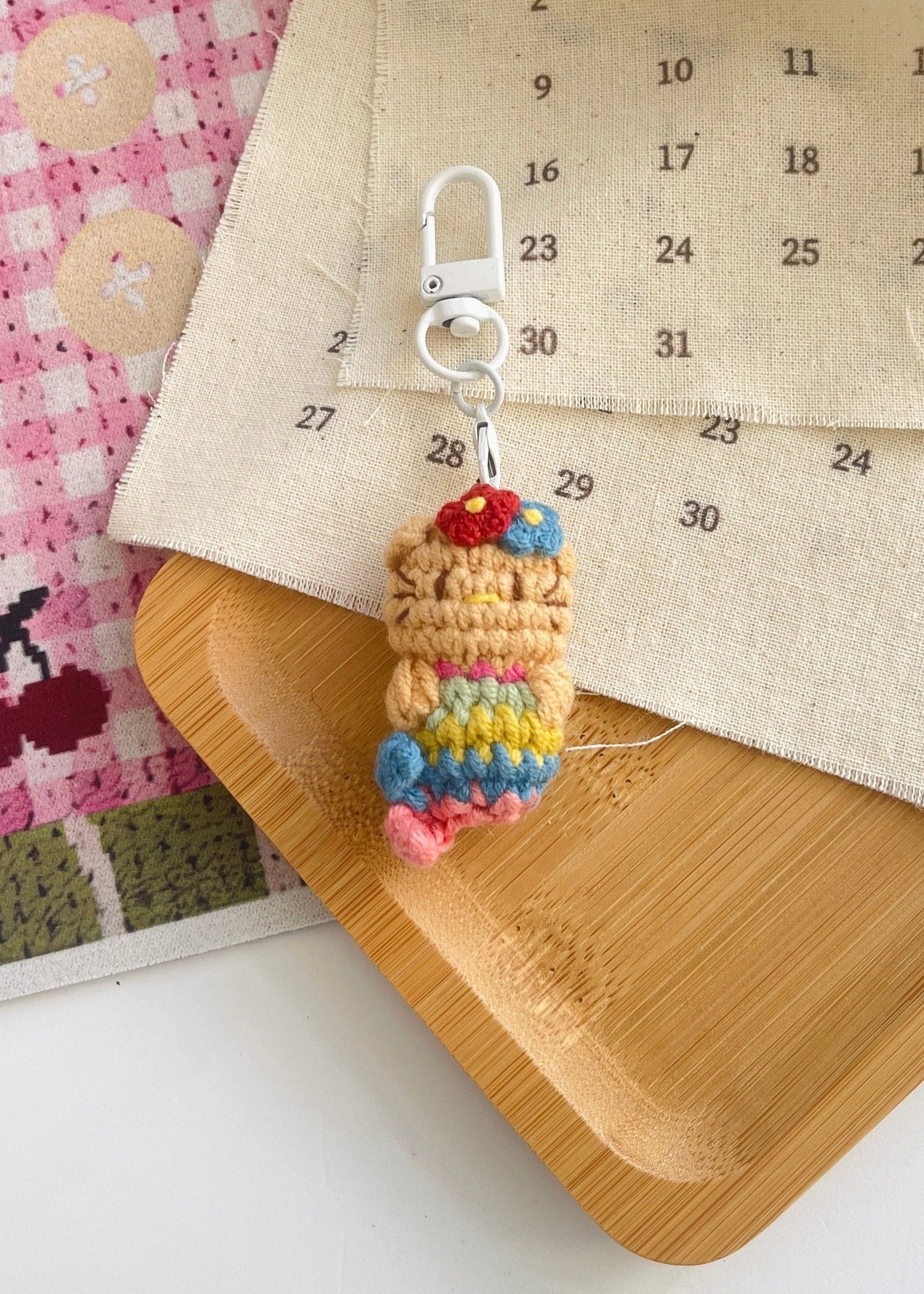 Pit a Pat Crochet Mini Hello Kitty Gummy Keychain