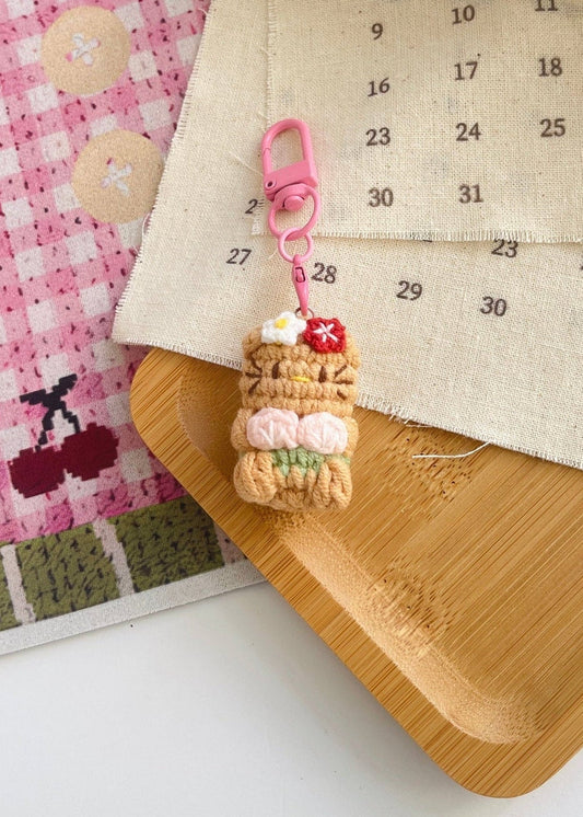 Pit a Pat Crochet Mini Hello Kitty Gummy Keychain