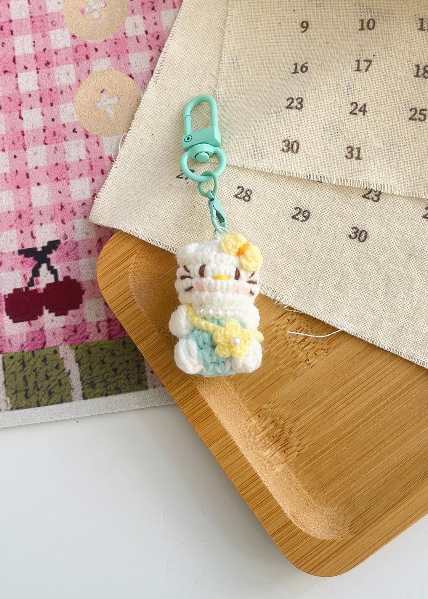 Pit a Pat Crochet Mini Hello Kitty Gummy Keychain