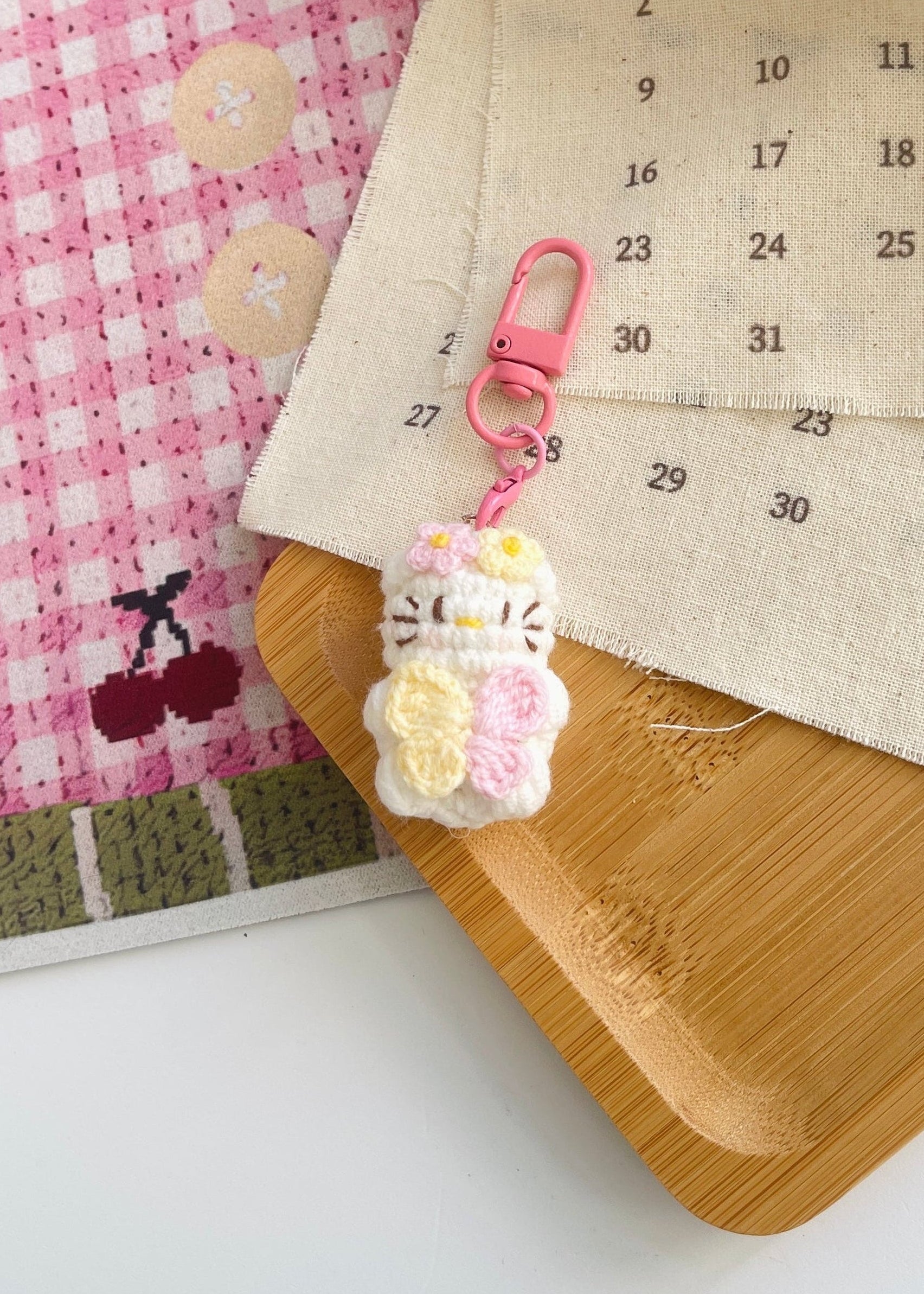 Pit a Pat Crochet Mini Hello Kitty Gummy Keychain