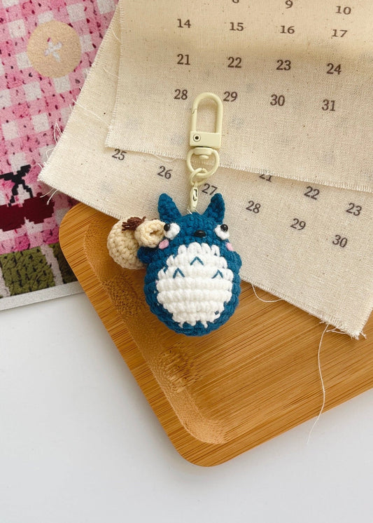 Pit a Pat Crochet Mini Chu Totoro Gummy Keychain