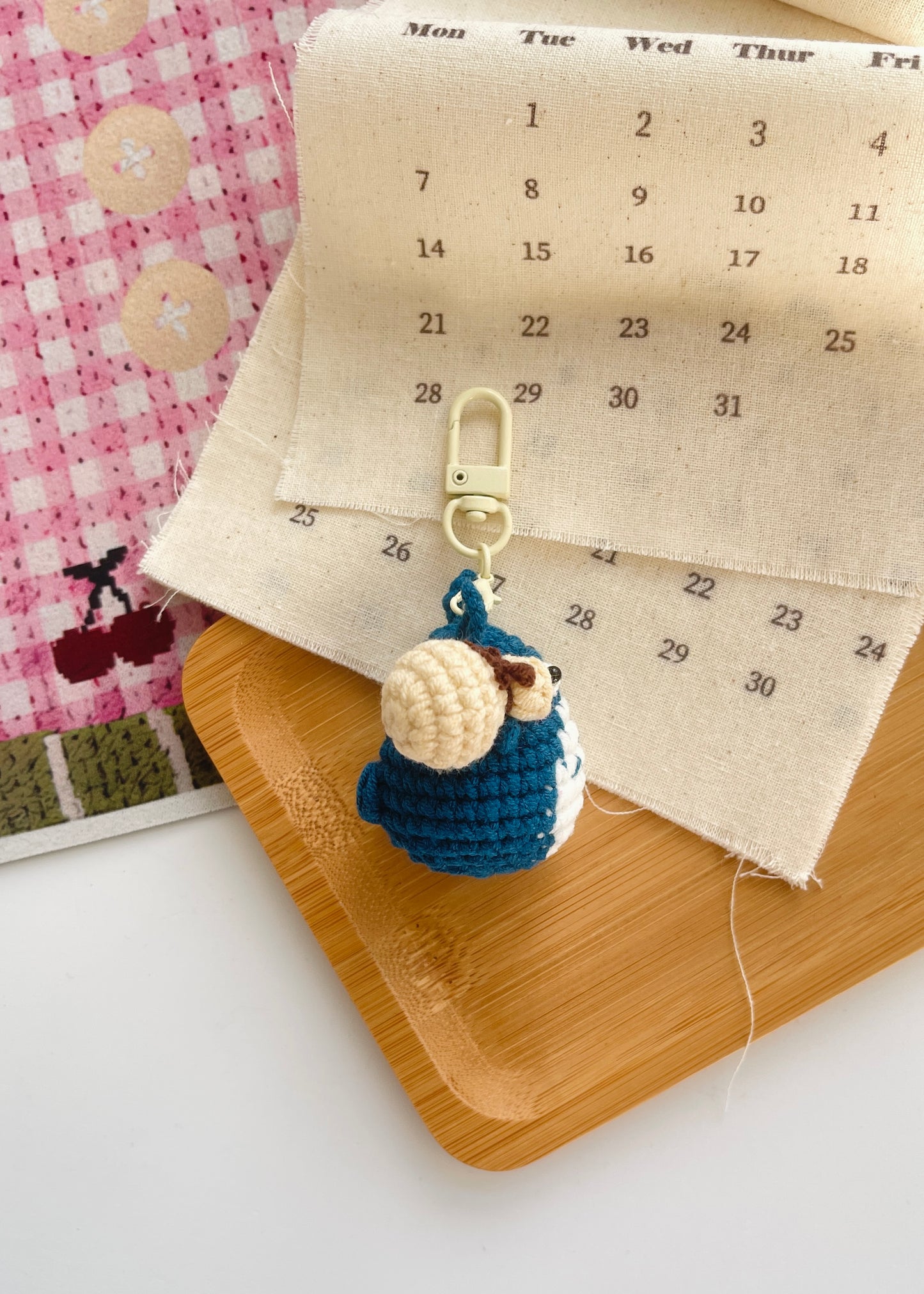 Pit a Pat Crochet Mini Chu Totoro Gummy Keychain