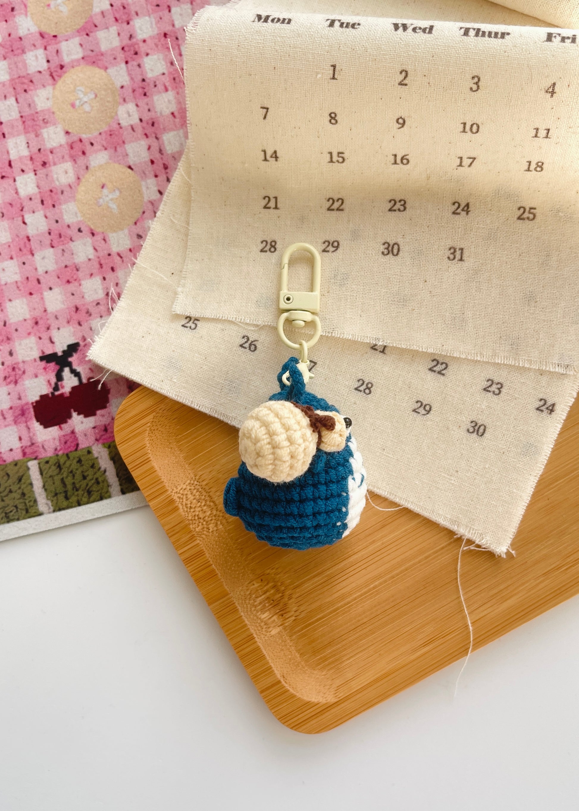 Pit a Pat Crochet Mini Chu Totoro Gummy Keychain