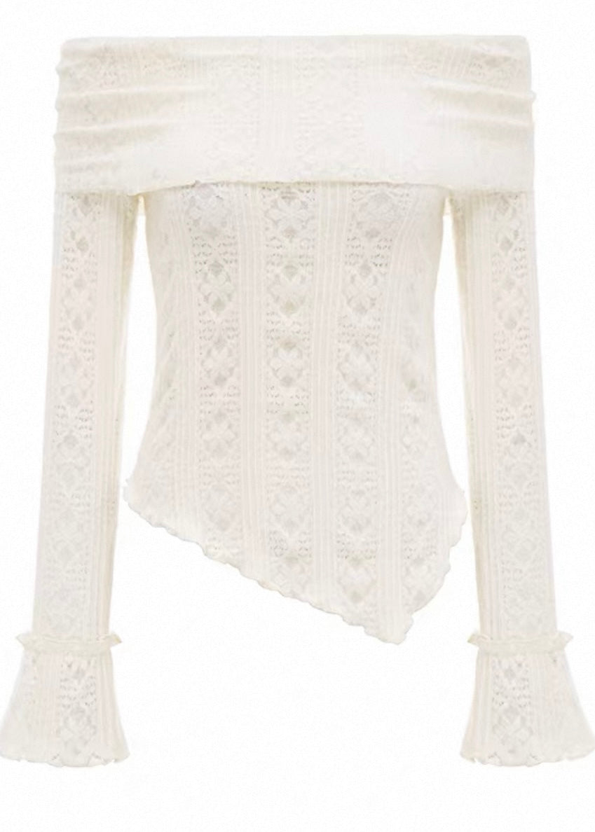 Snowflake Off-Shoulder Top