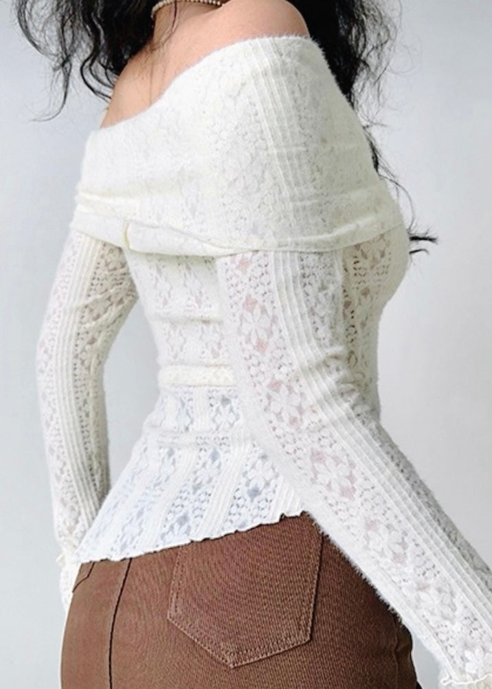 Snowflake Off-Shoulder Top