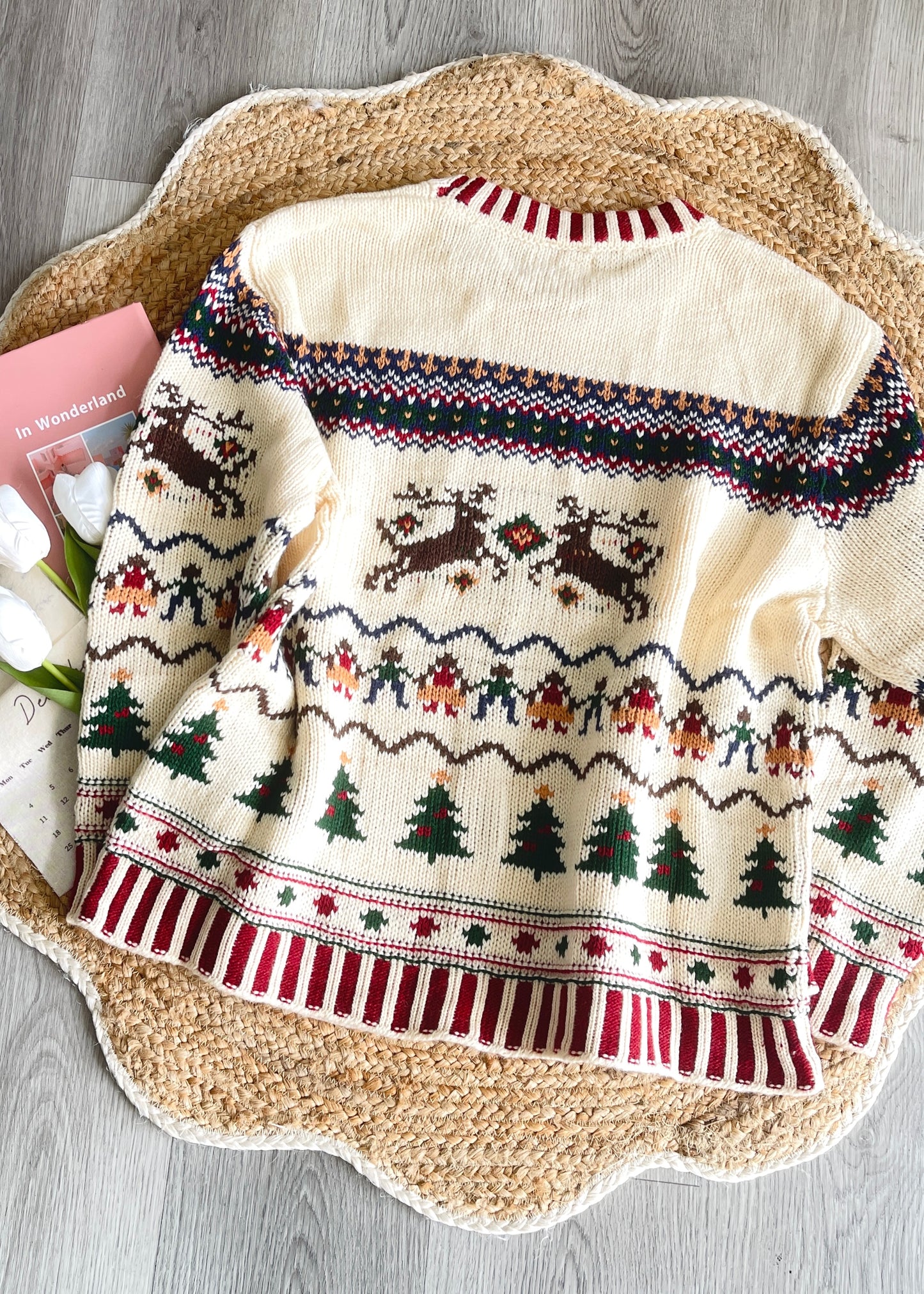Santa's Bless Pullover Oversized Sweater