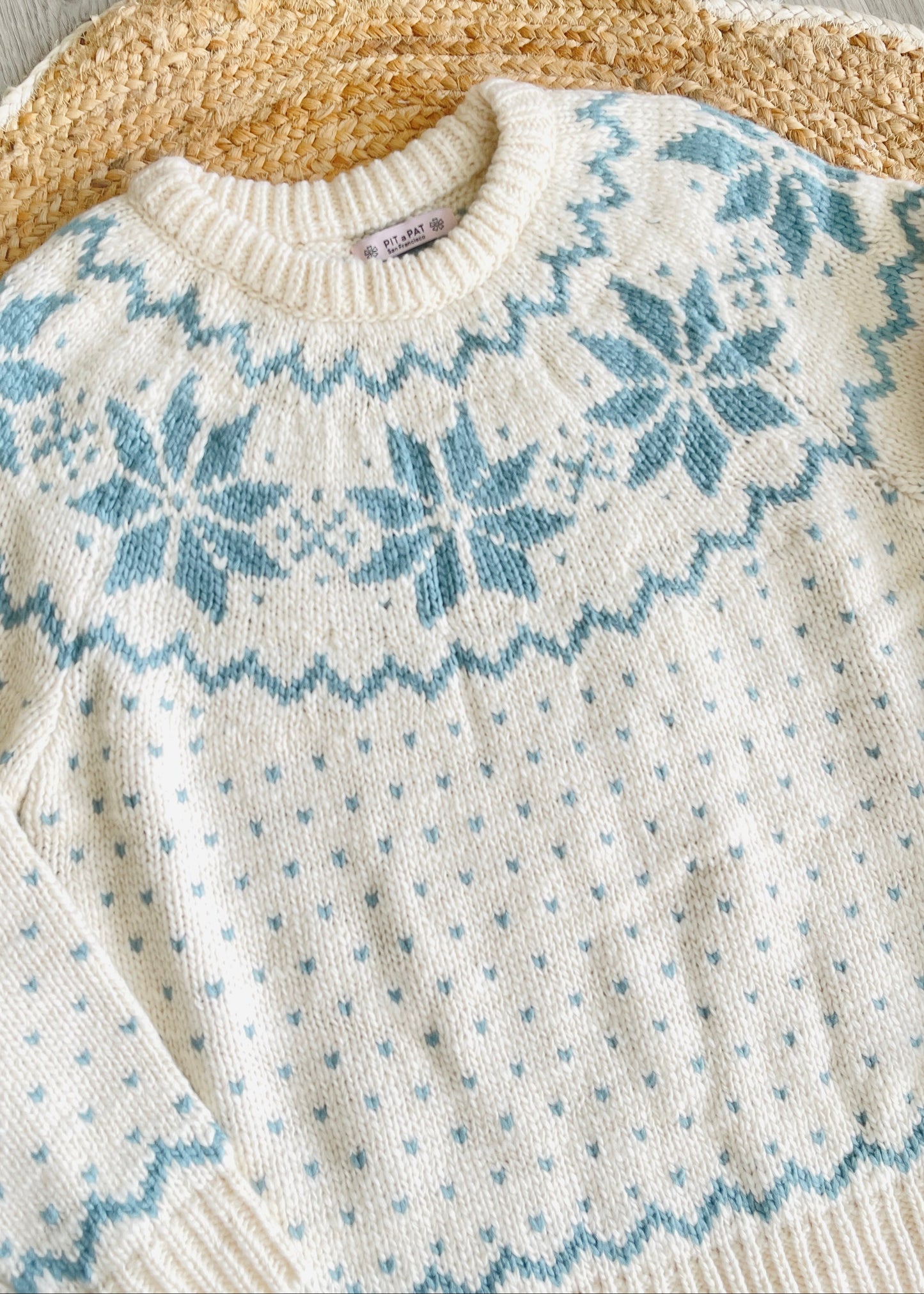 Falling Snow Pullover Oversized Sweater