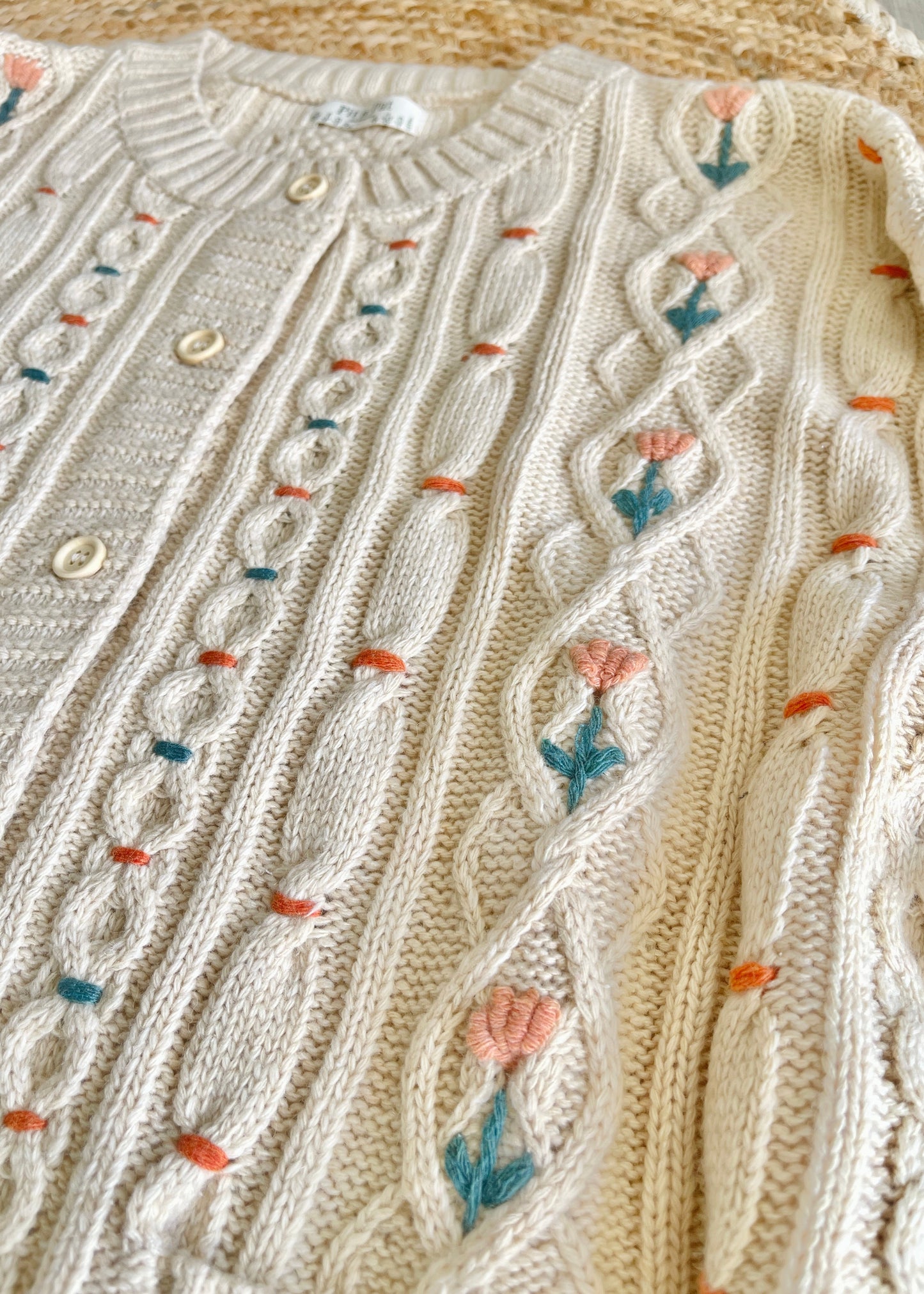 Tulip Fairy Crochet Flower Oversized Cardigan