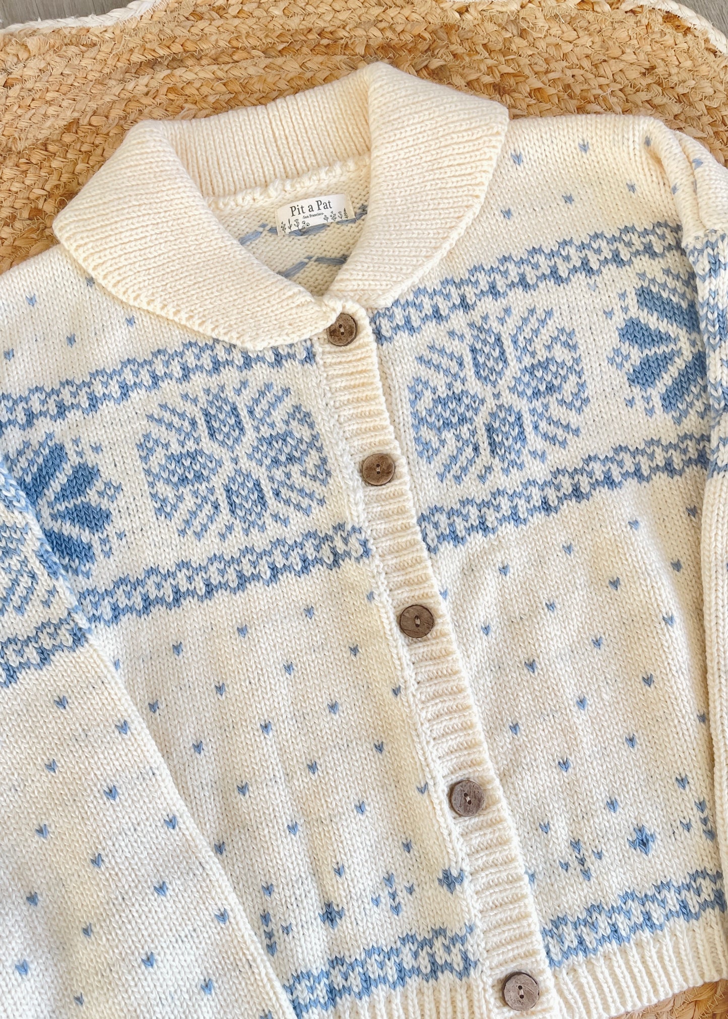 Snowfall Peter Pan Collar Knit Cardigan