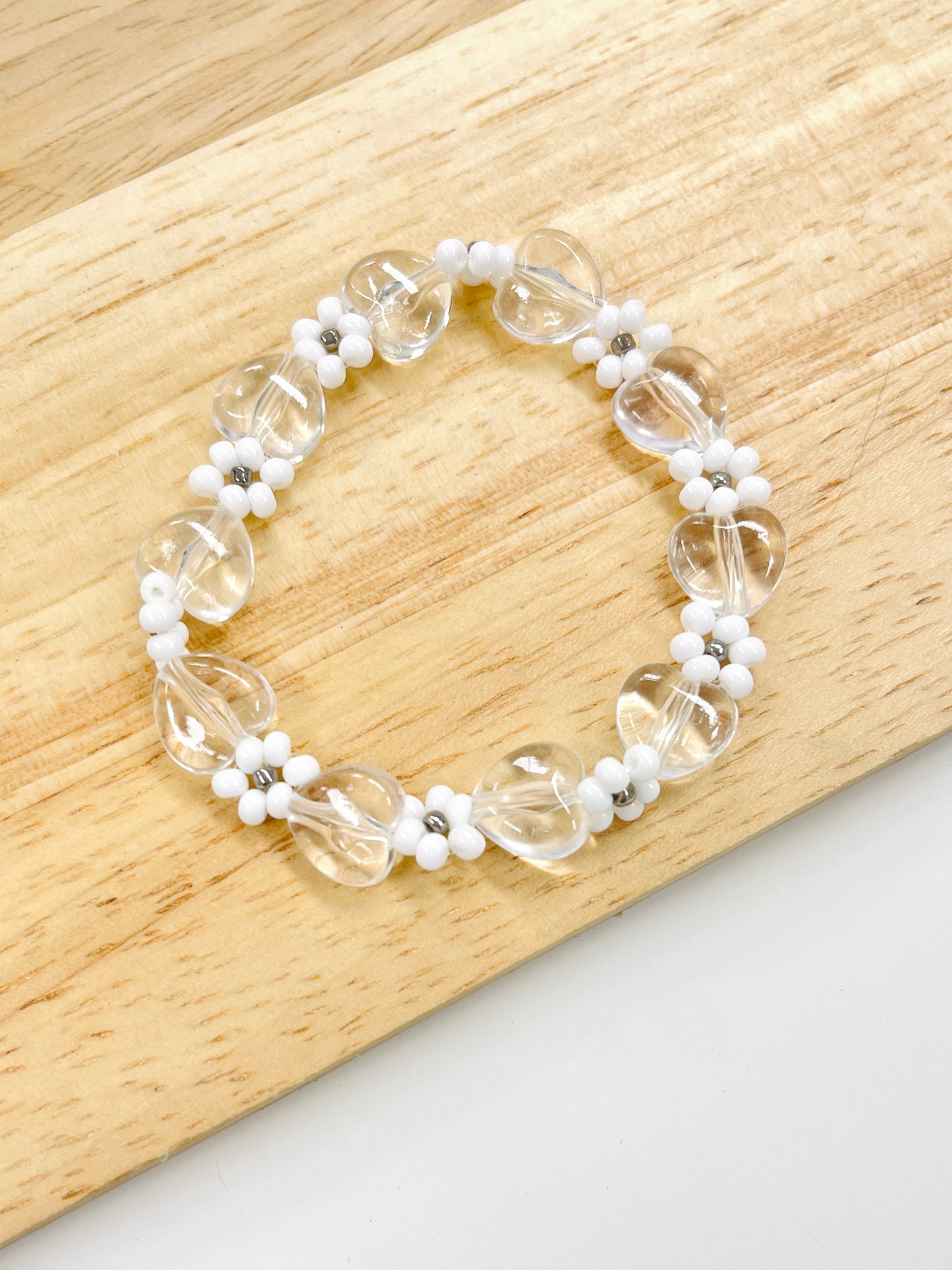 Pure Heart Beaded Bracelet