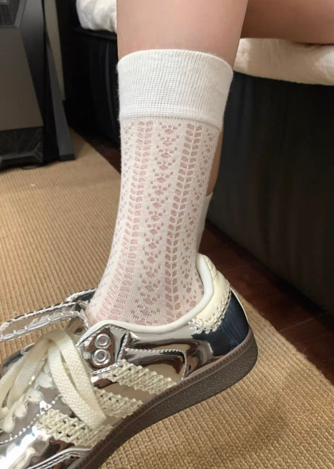 Cottage Cotton Floral Socks