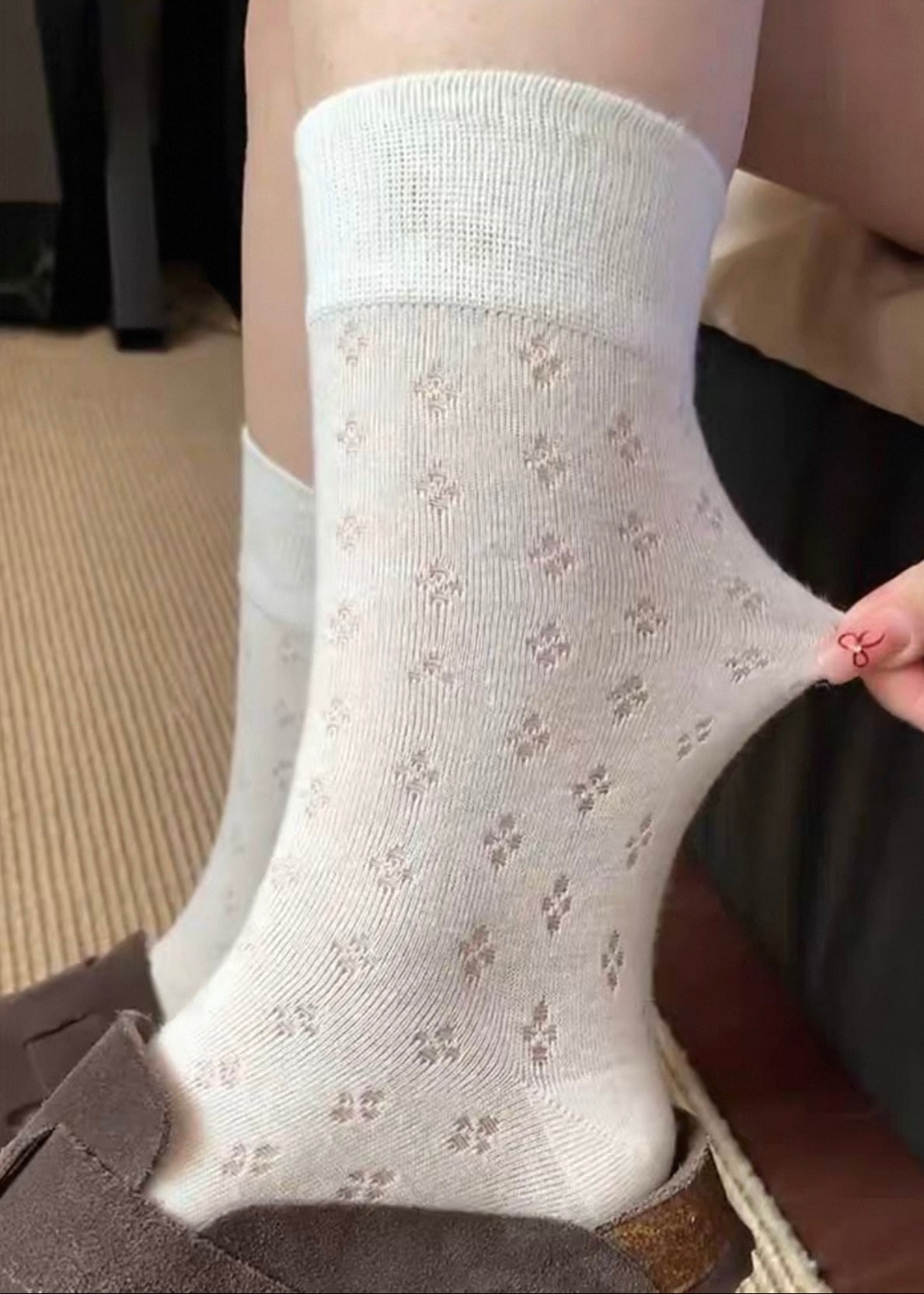 Cottage Cotton Floral Socks