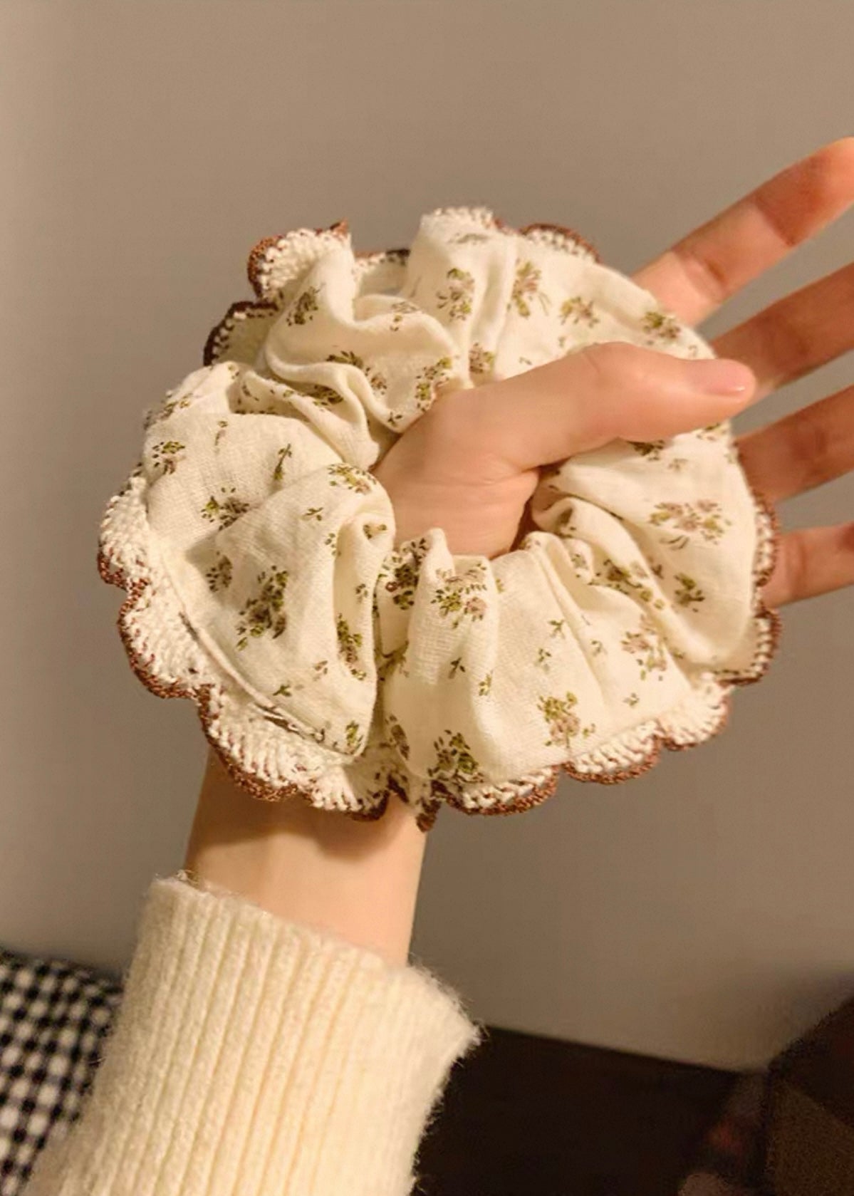 Floral Hair Scrunchie