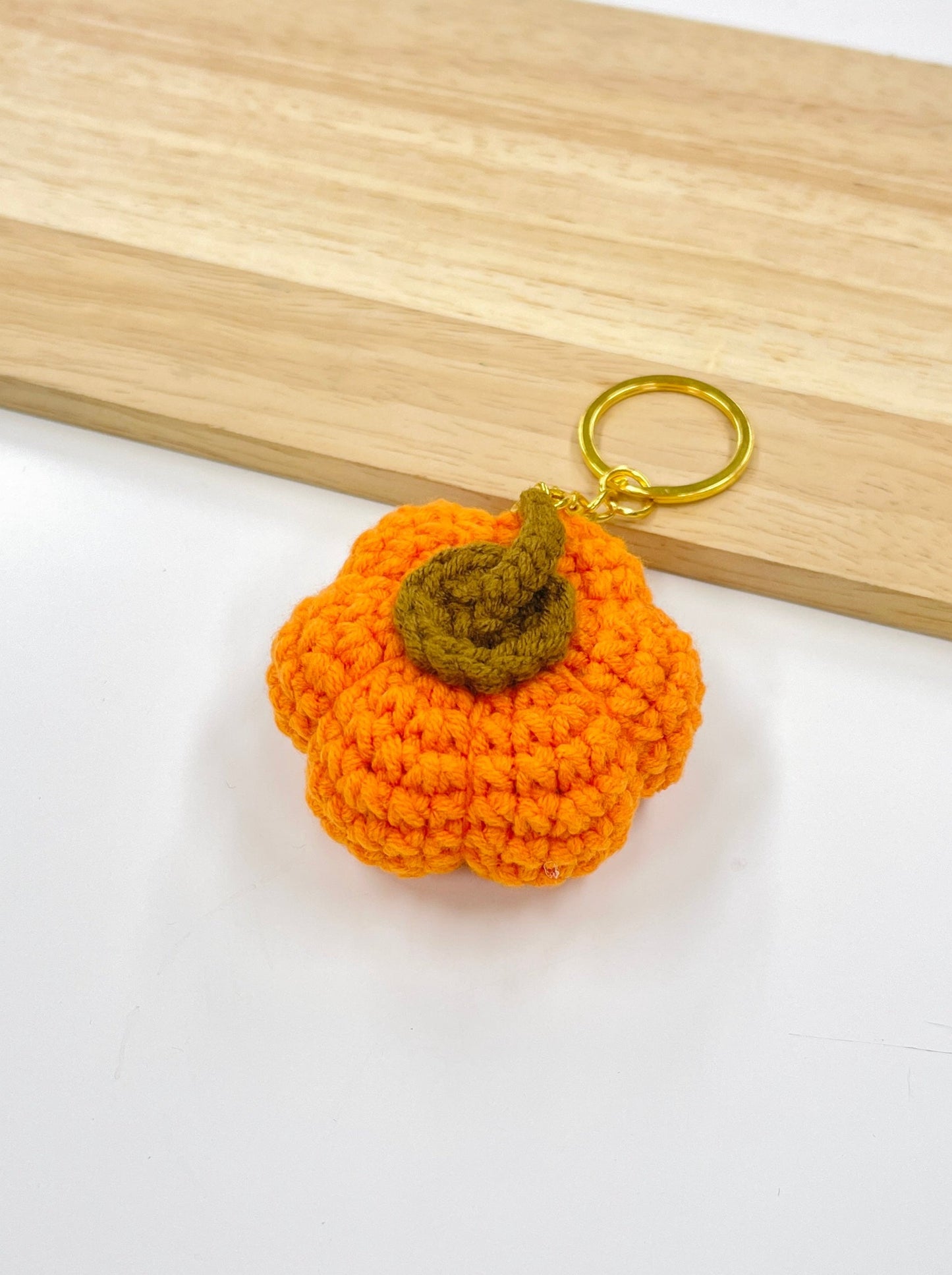 Handmade Pumpkin Keychain