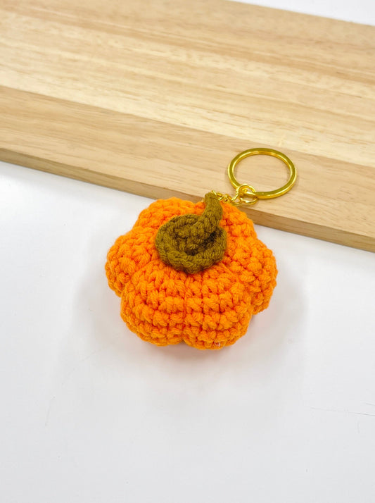 Handmade Pumpkin Keychain