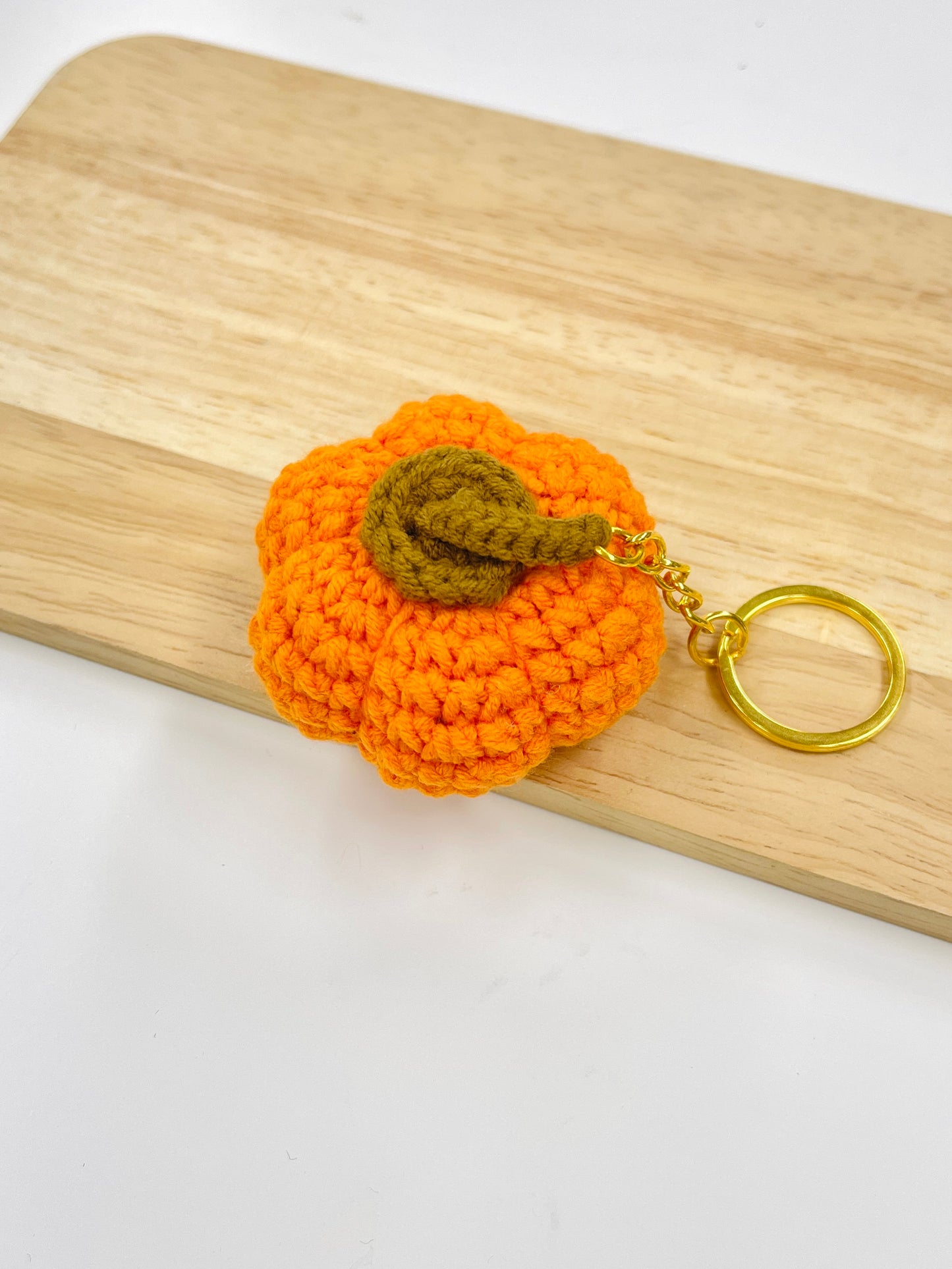 Handmade Pumpkin Keychain