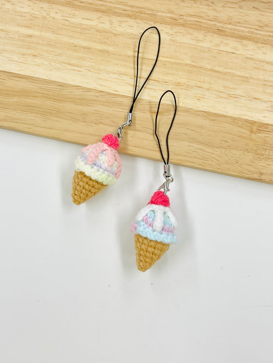 Handmade Rainbow Ice Cream Charm