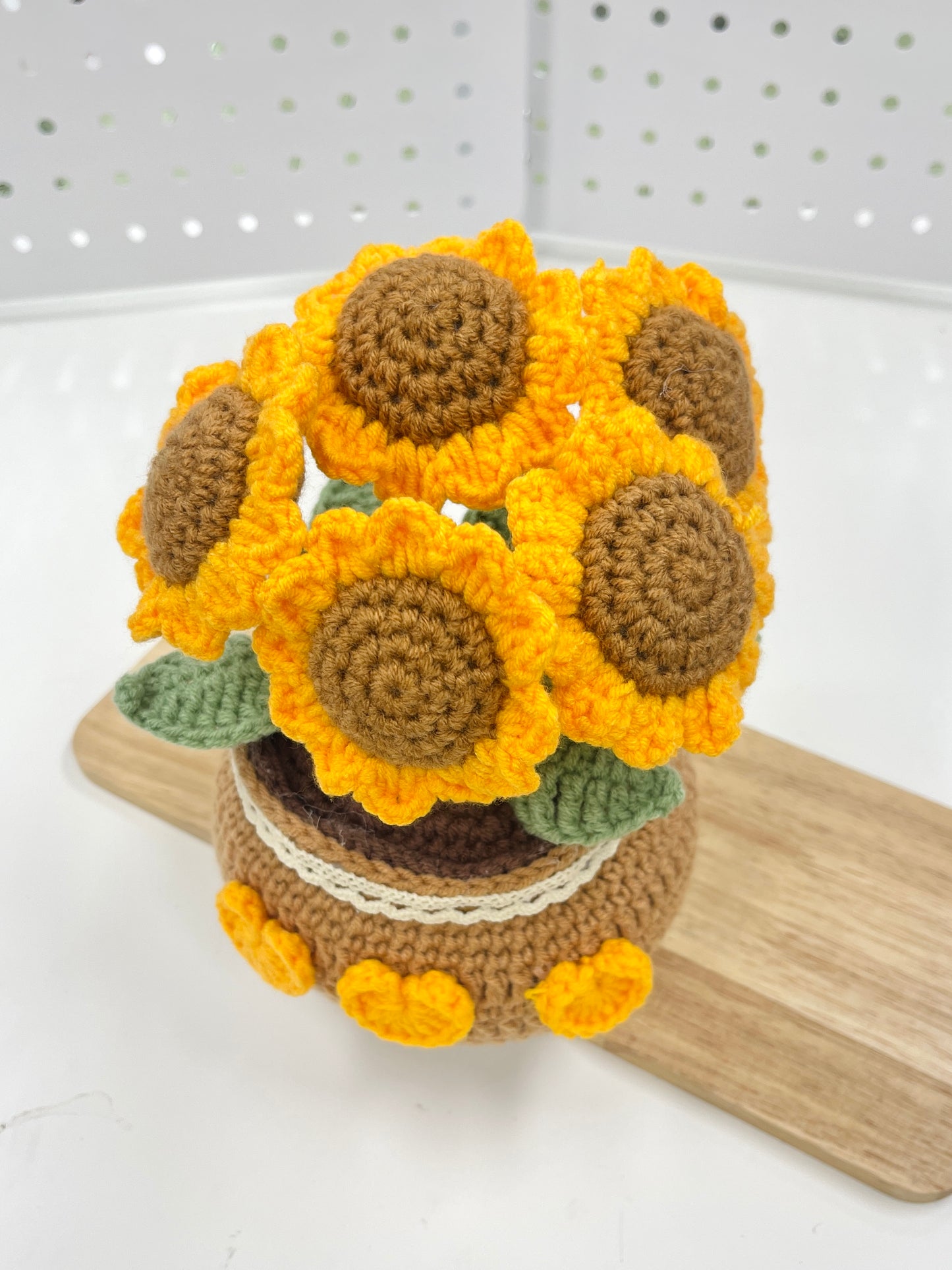 Big Crochet Sunflower Plant