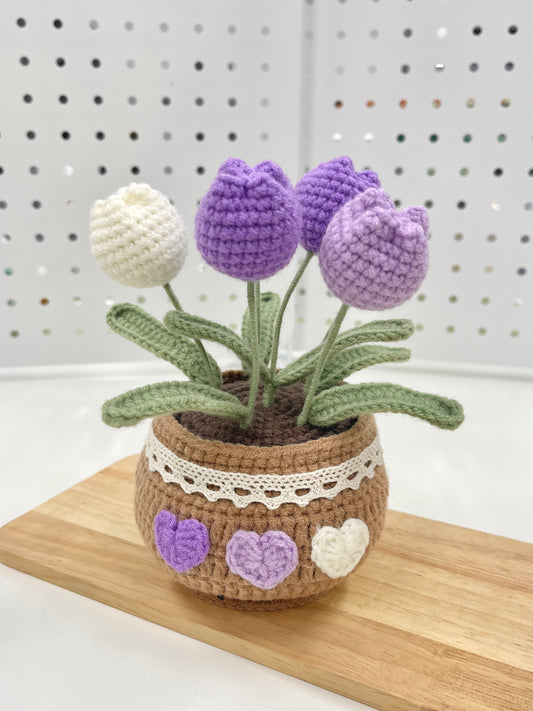 Big Crochet Tulip Plant