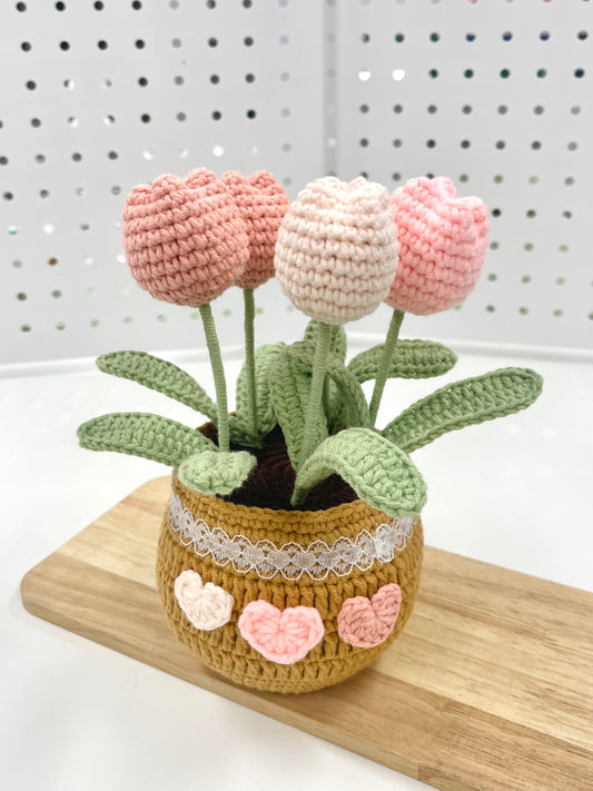 Big Crochet Tulip Plant