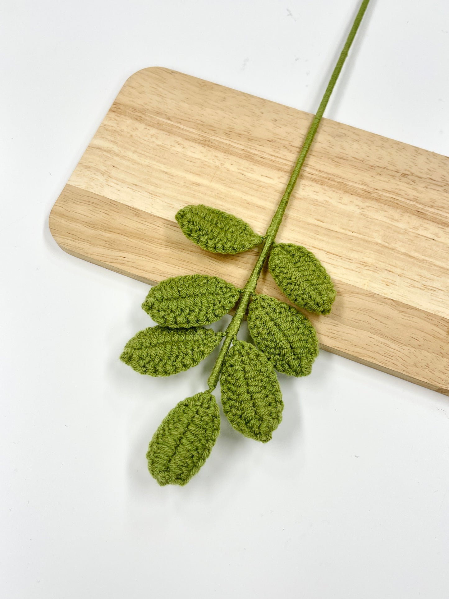 Light Green Crochet Leaf