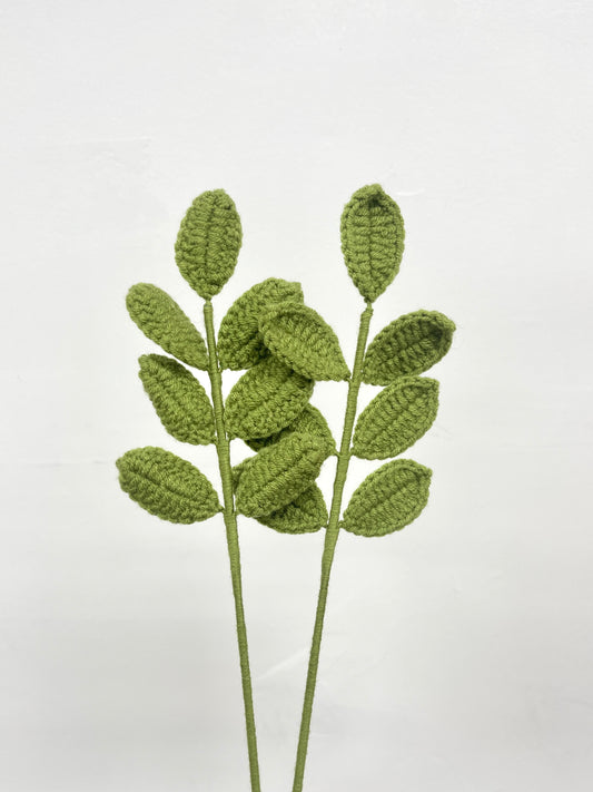 Light Green Crochet Leaf