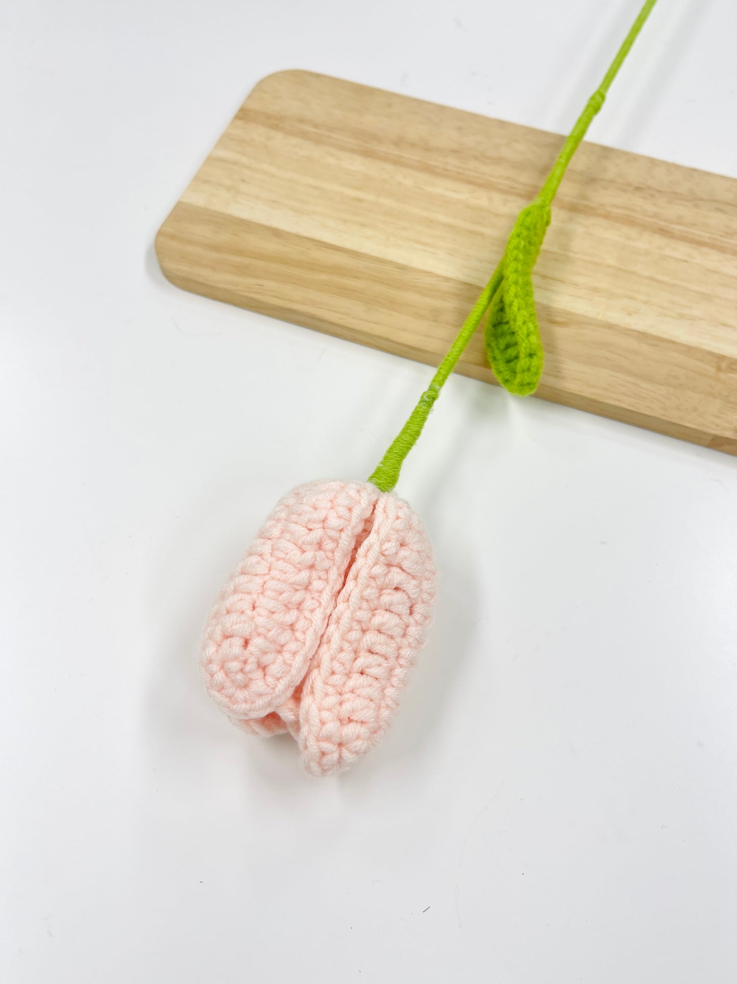 Light Pink Crochet Tulip