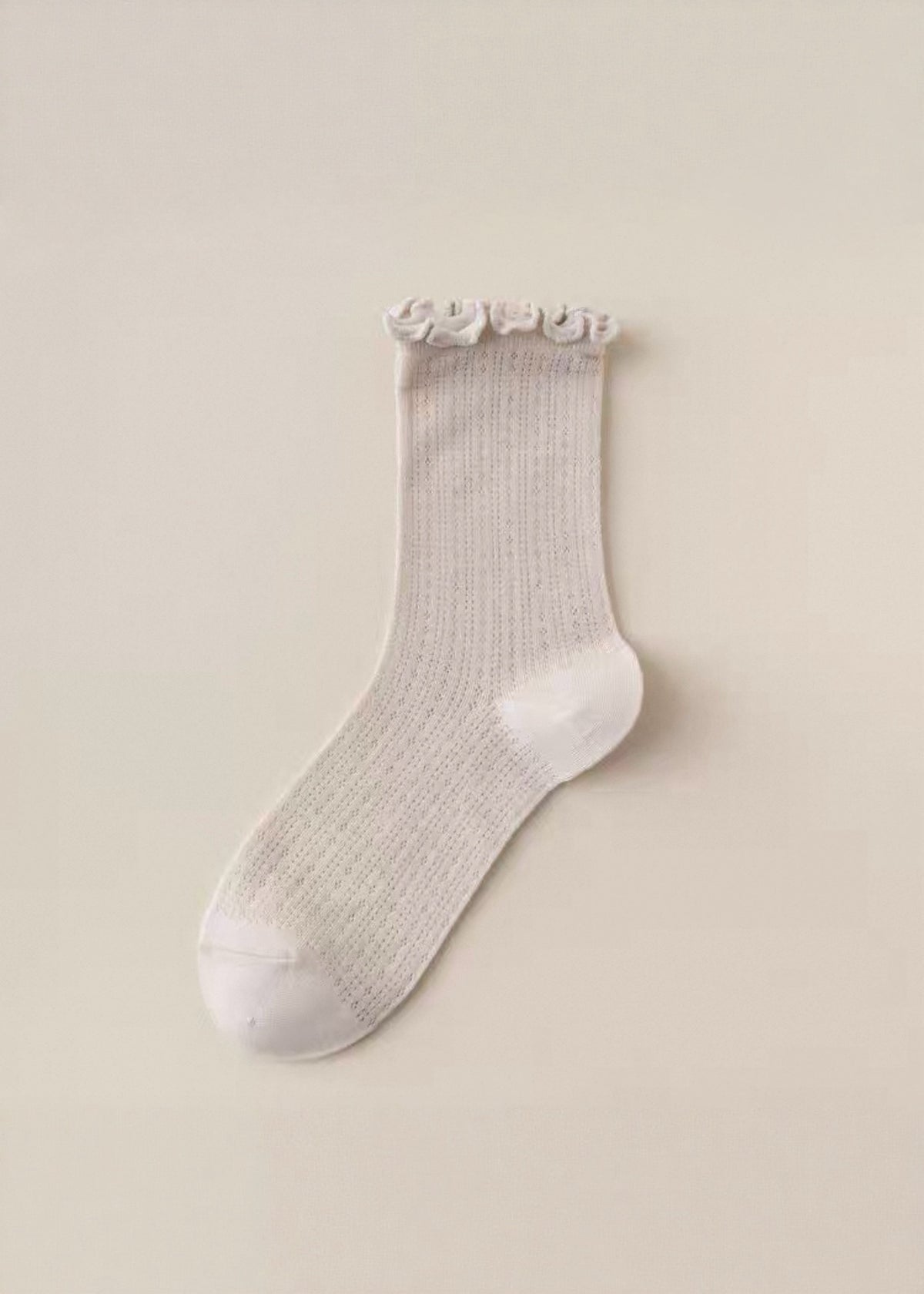 Pit a Pat Cottage Ruffle Rib Half Calf Socks