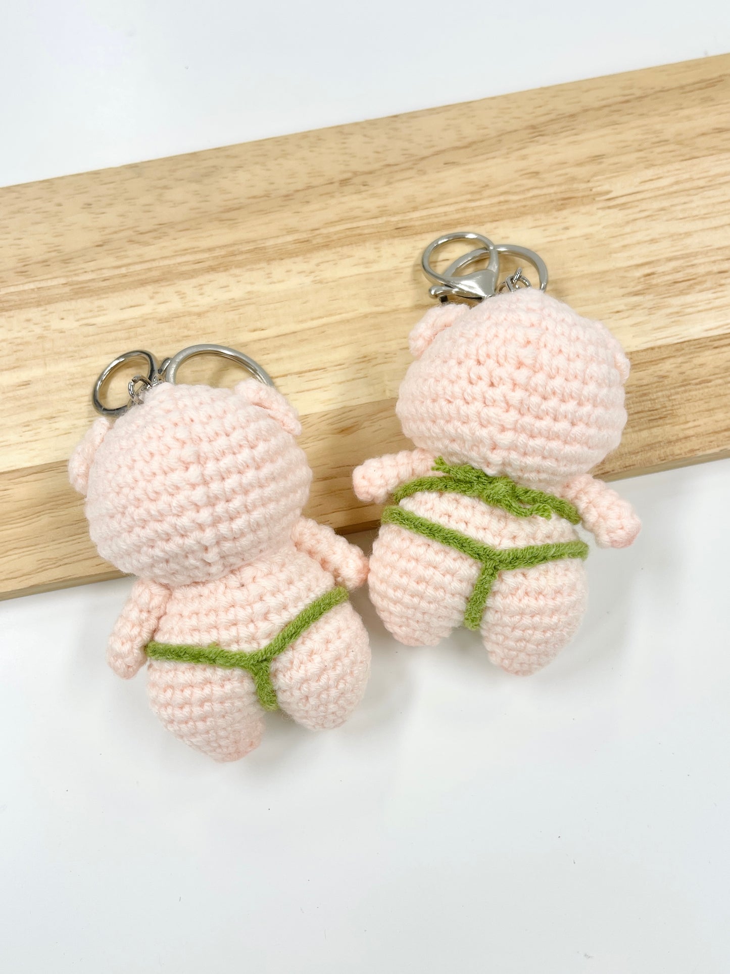 Handmade Kawaii Piggy Keychain