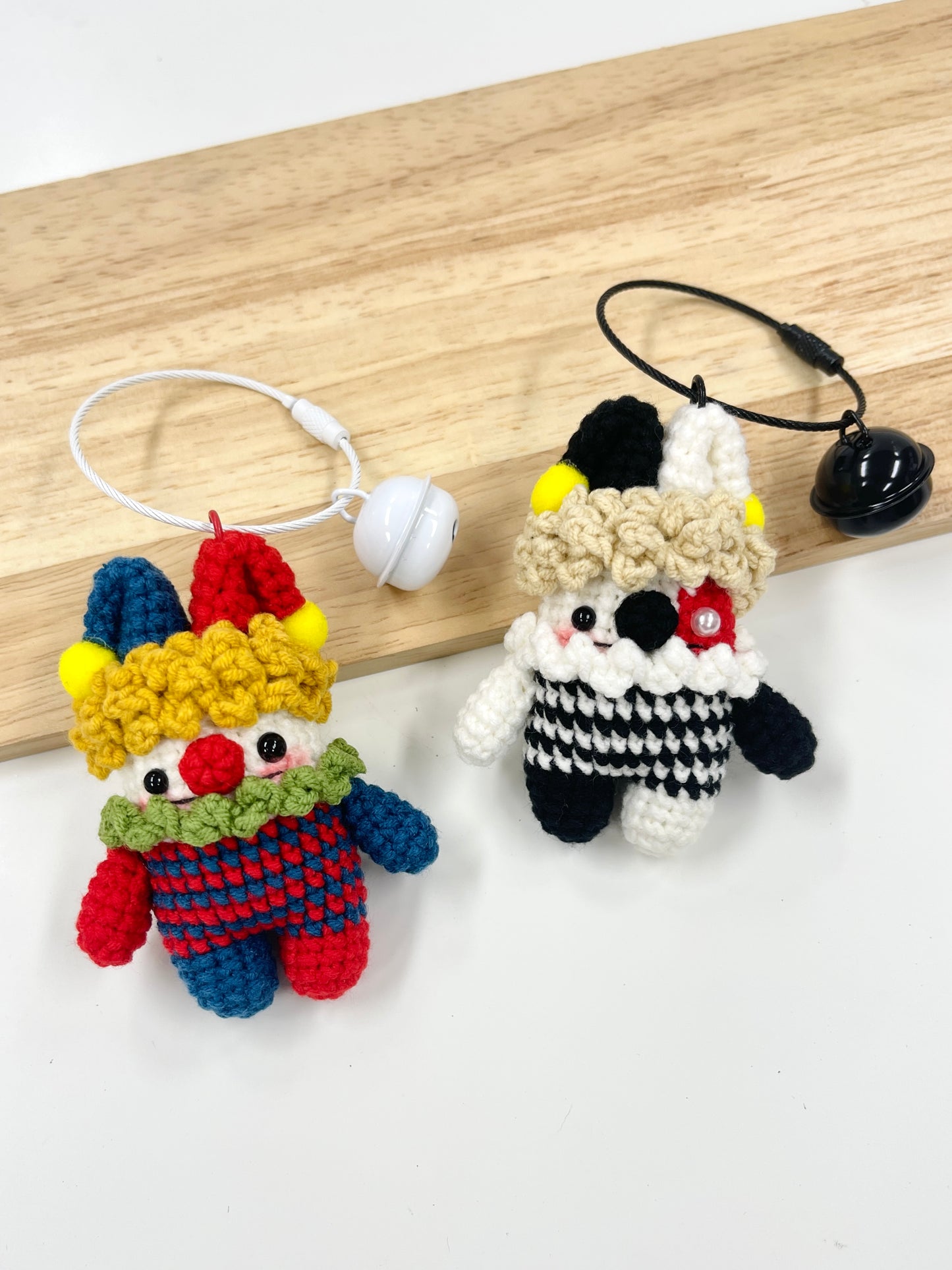 Handmade Clown Keychain