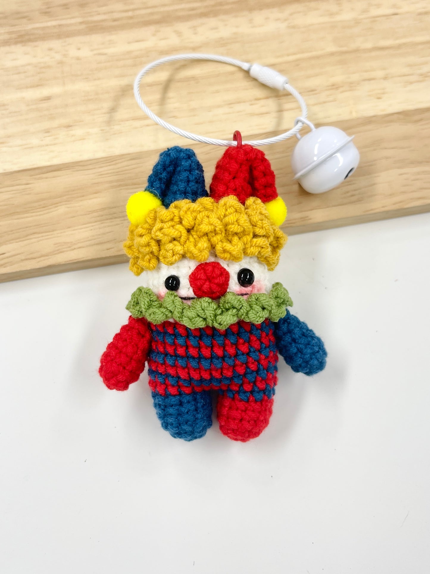 Handmade Clown Keychain