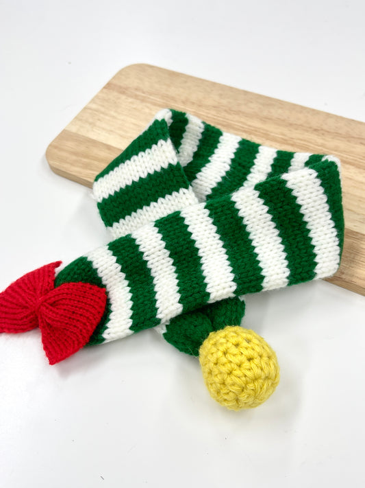 Pit a Pat Handmade Christmas Scarf for Pet